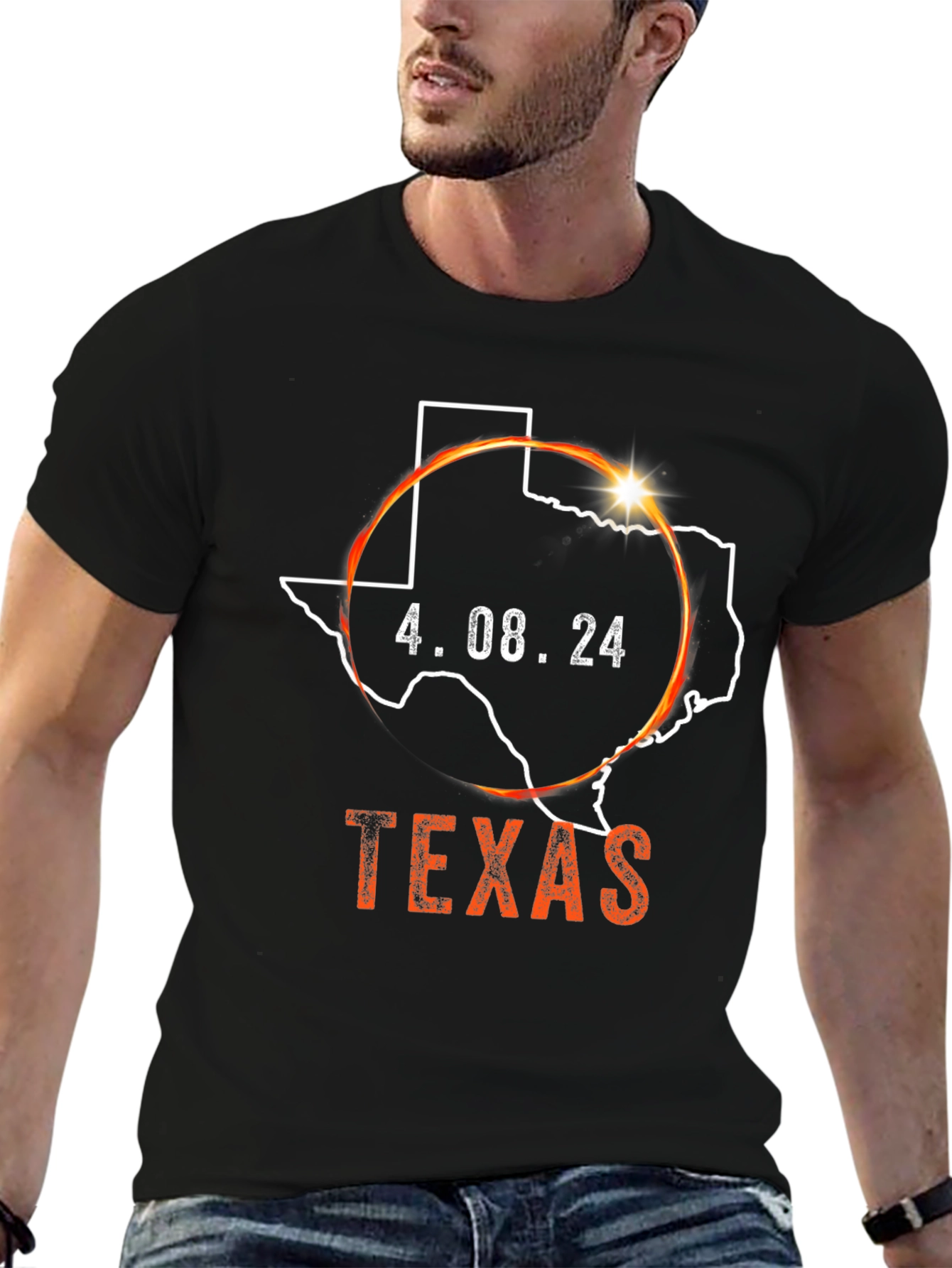 Texas Eclipse 2024 T-Shirt - April 8th Souvenir