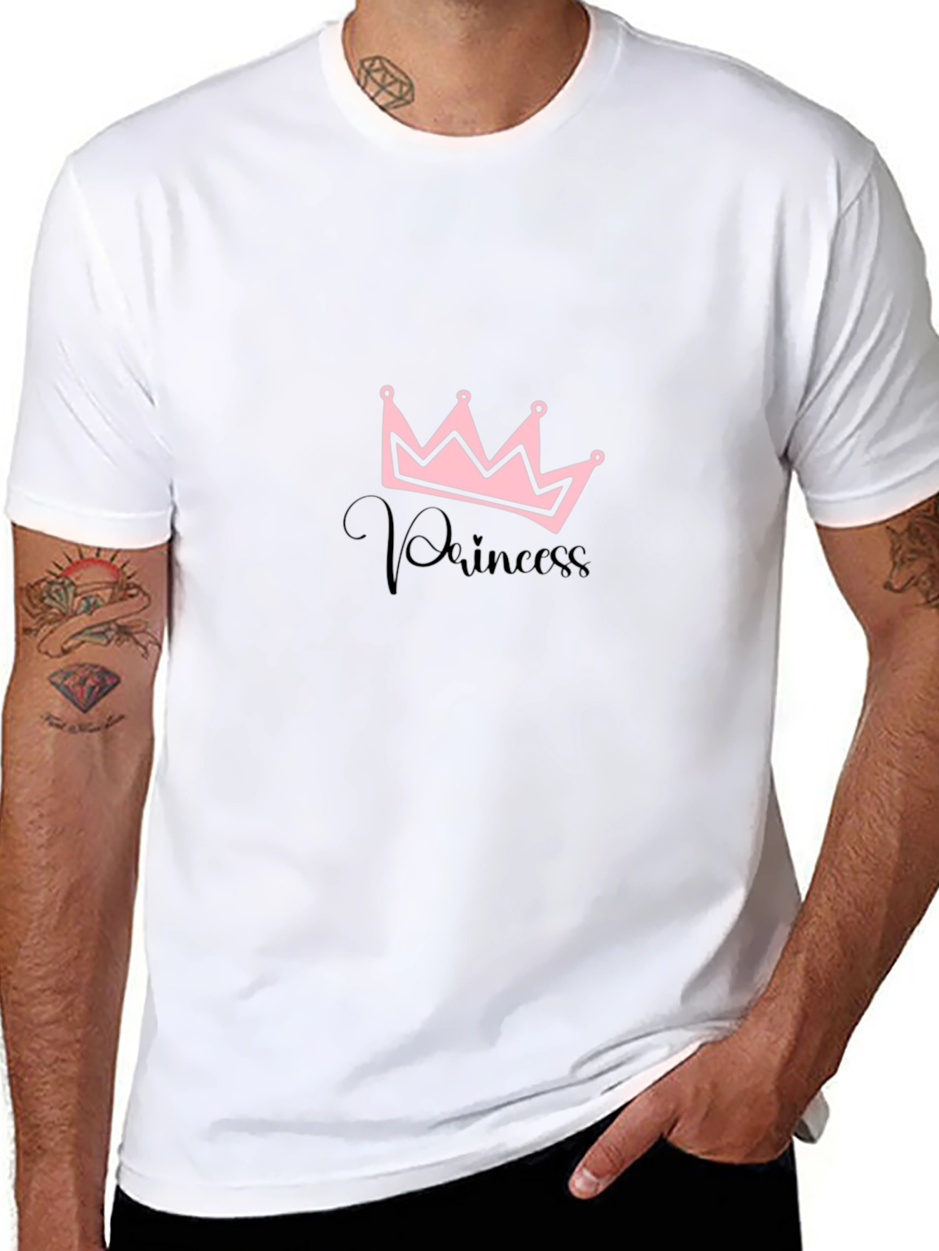 Princess Crown Black T-Shirt
