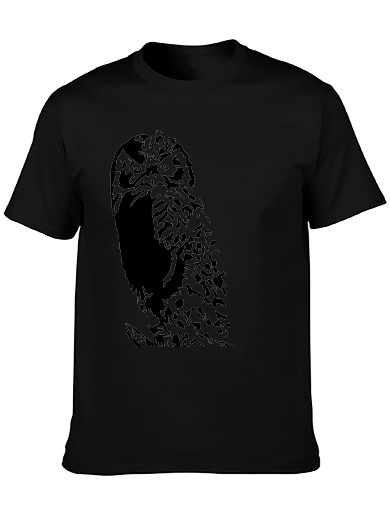Owl Graphic Black T-Shirt