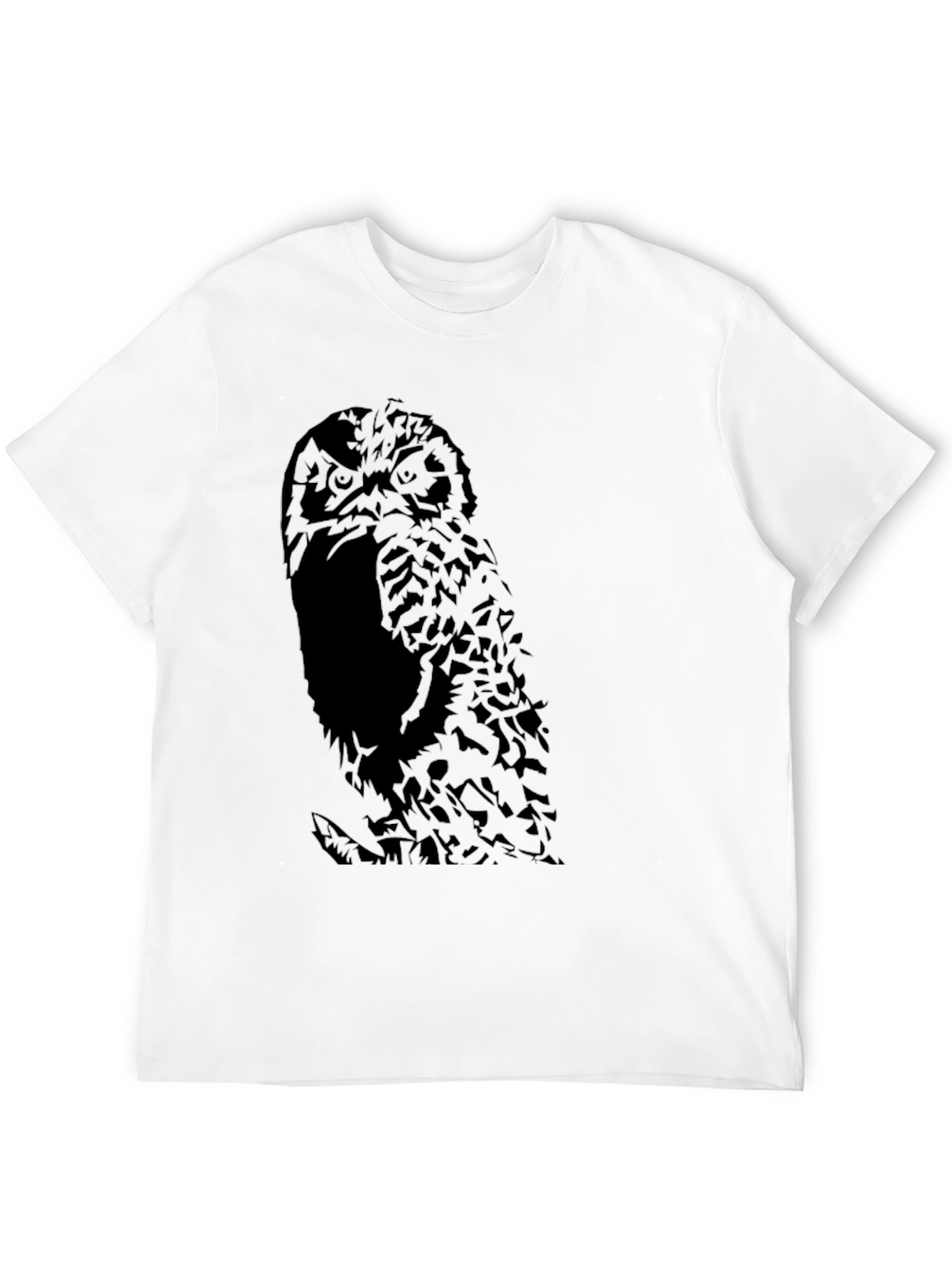 Owl Graphic Black T-Shirt