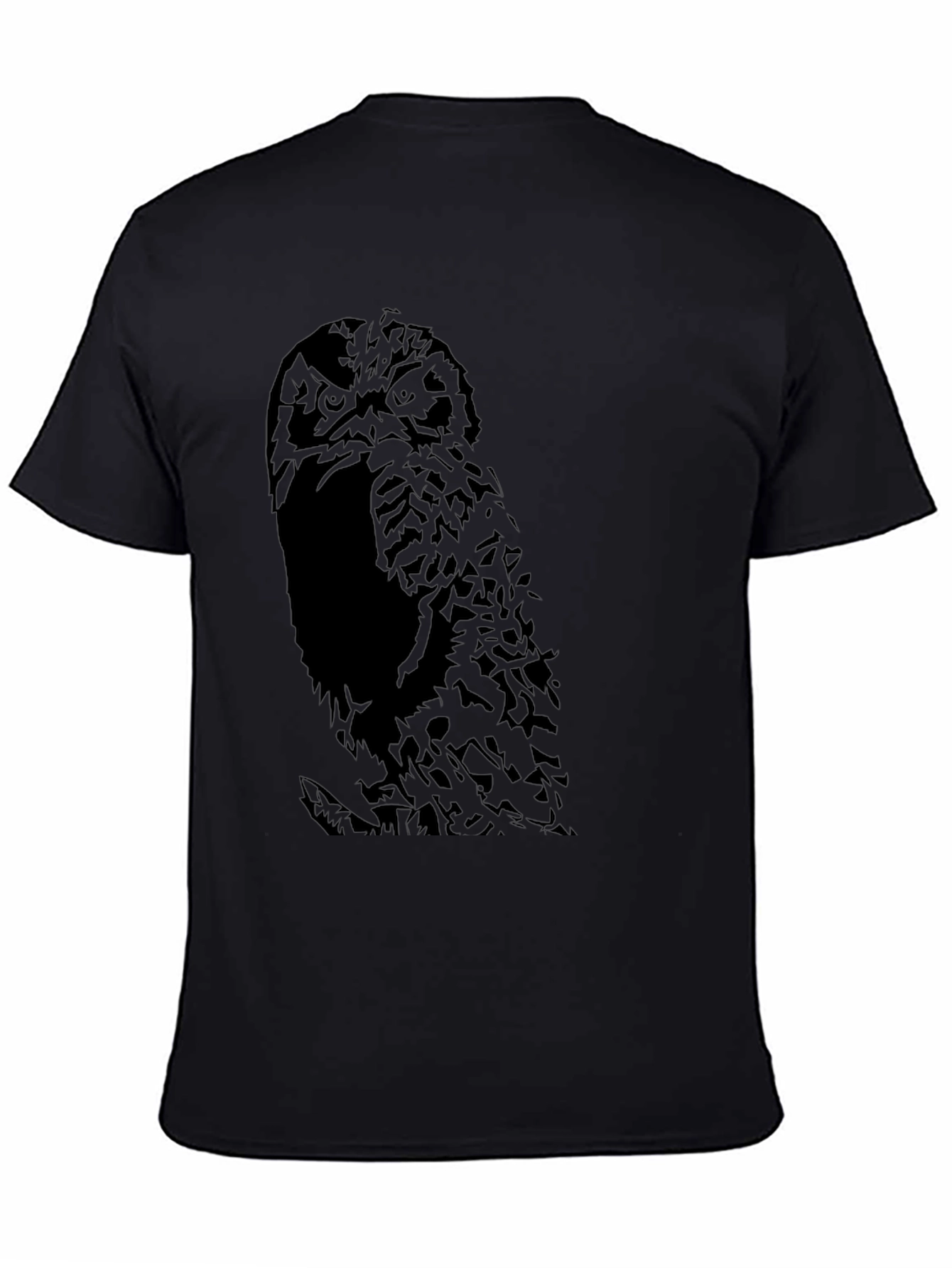 Owl Graphic Black T-Shirt