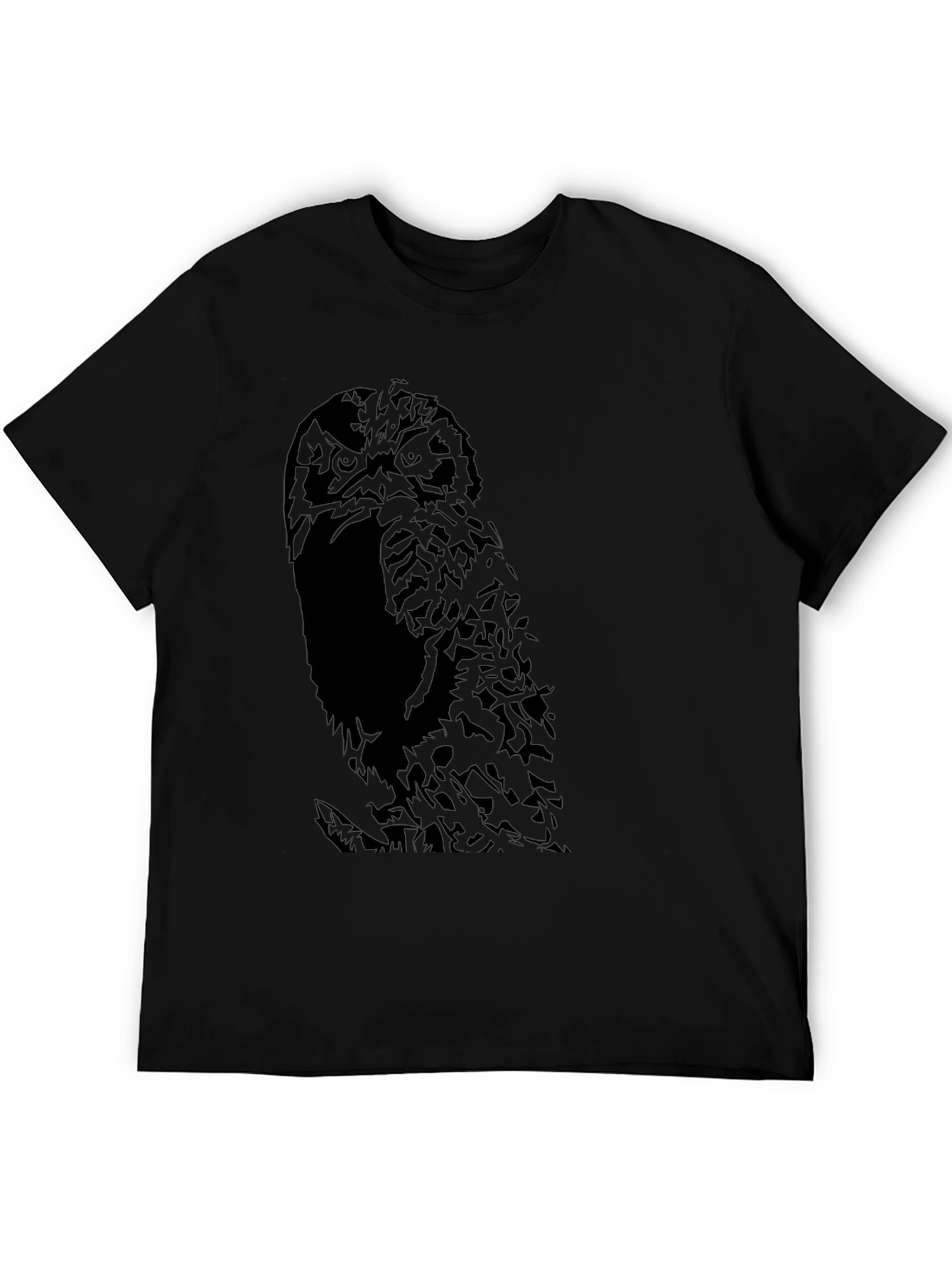 Owl Graphic Black T-Shirt