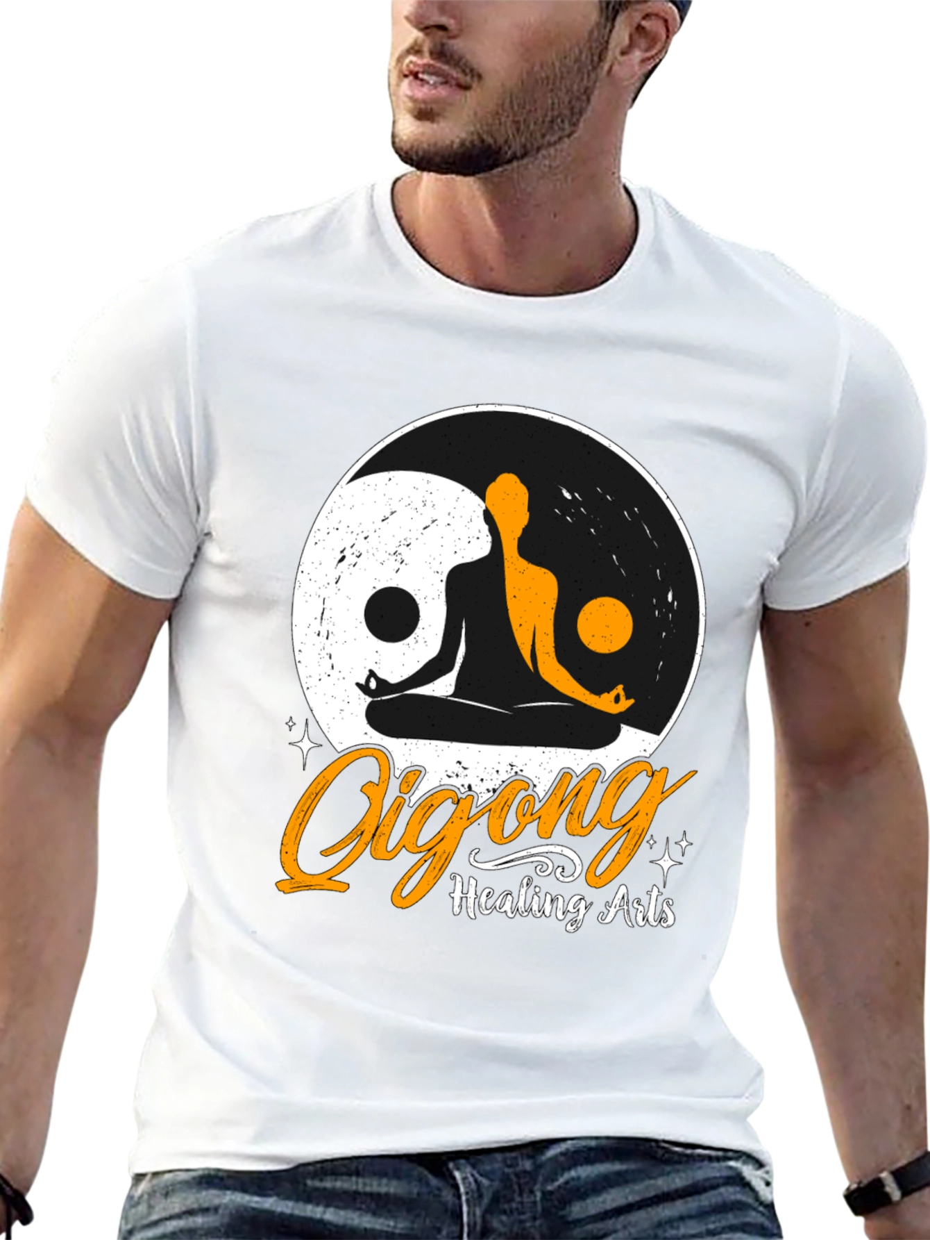 Qigong Healing Arts Yin Yang Graphic T-Shirt