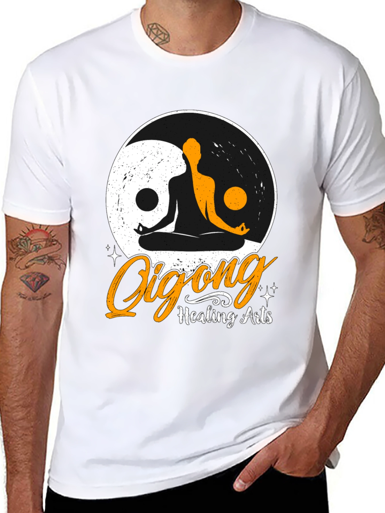 Qigong Healing Arts Yin Yang Graphic T-Shirt