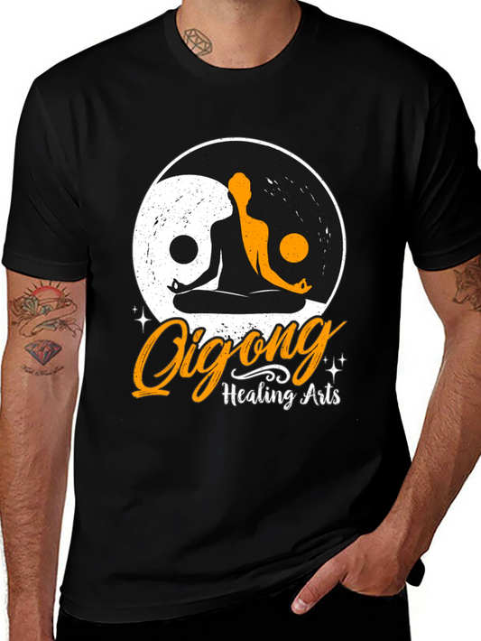 Qigong Healing Arts Yin Yang Graphic T-Shirt