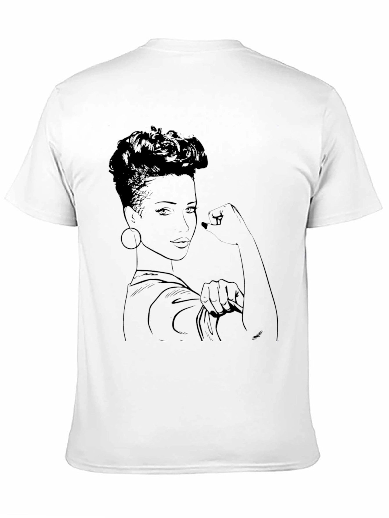 Empowered Woman Graphic Tee - Black
