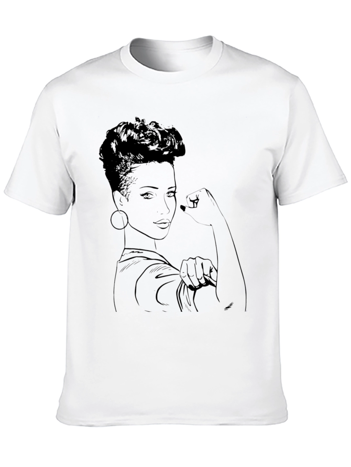 Empowered Woman Graphic Tee - Black
