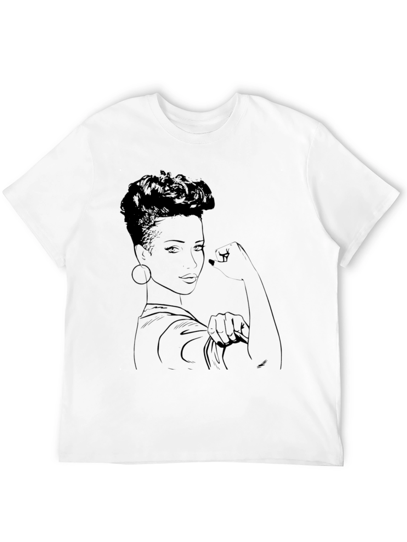 Empowered Woman Graphic Tee - Black