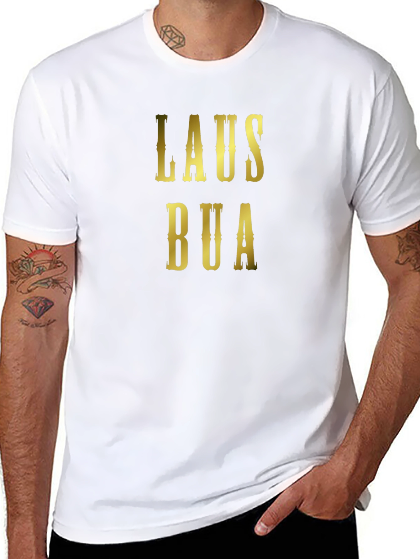 Lausbua T-Shirt - Black Cotton Blend Tee