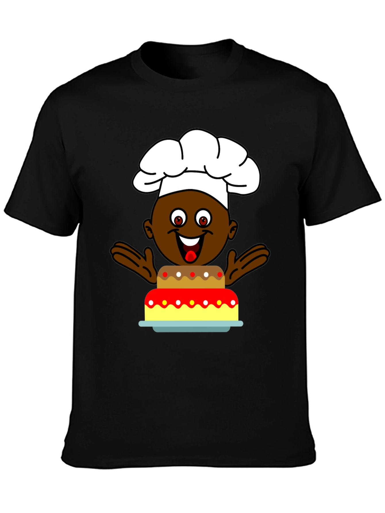 Chef Cake T-Shirt: Funny Cartoon Cook Tee