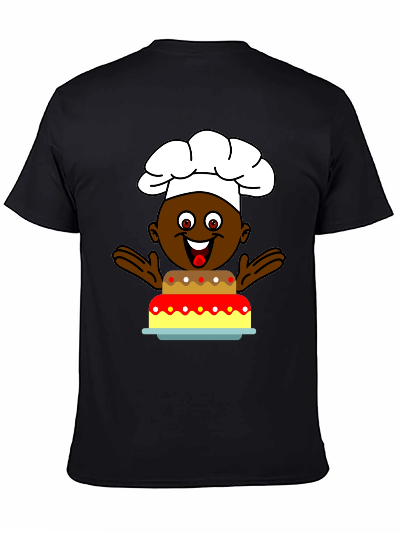 Chef Cake T-Shirt: Funny Cartoon Cook Tee