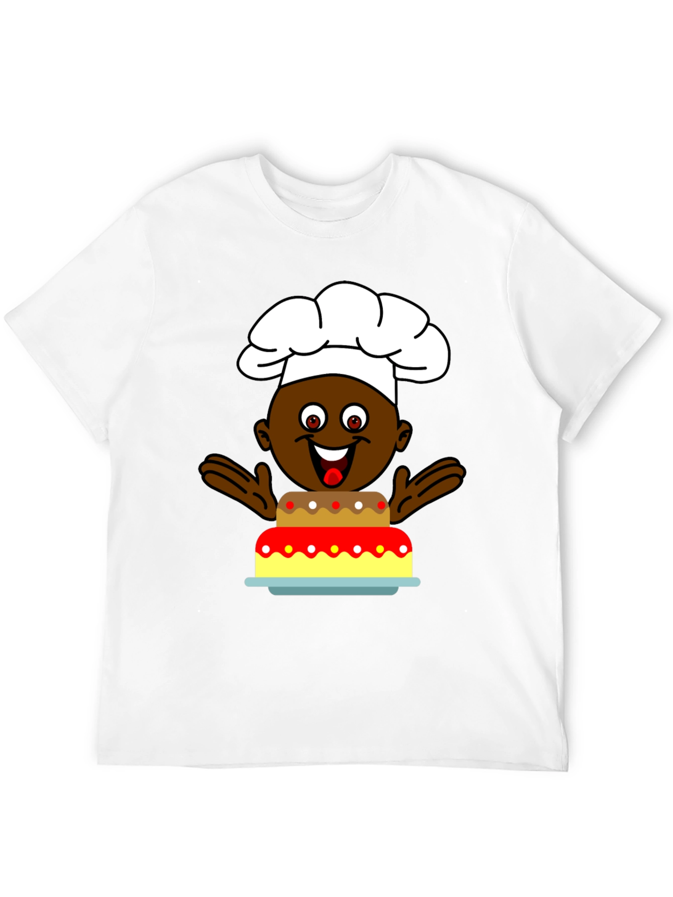 Chef Cake T-Shirt: Funny Cartoon Cook Tee