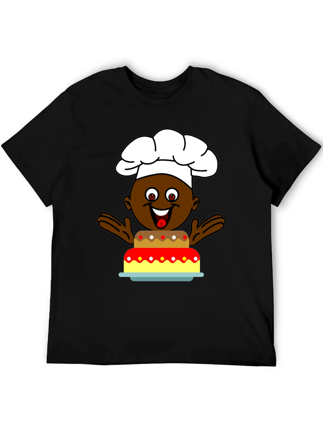 Chef Cake T-Shirt: Funny Cartoon Cook Tee