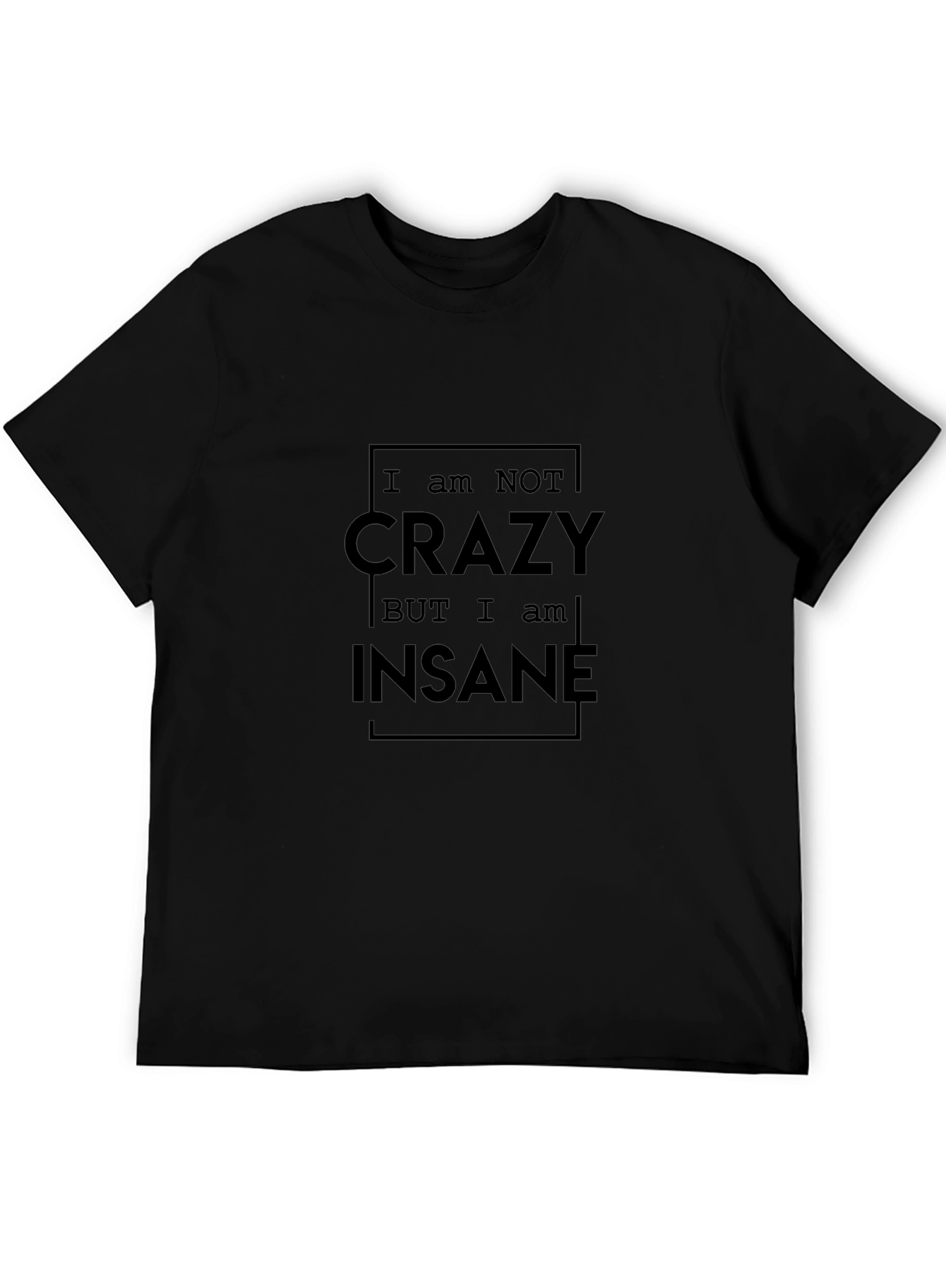 Crazy Insane Graphic Tee - Mens Black T-Shirt
