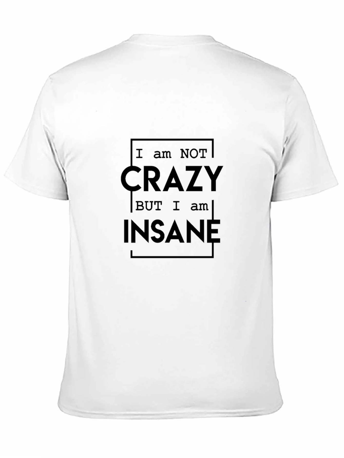 Crazy Insane Graphic Tee - Mens Black T-Shirt