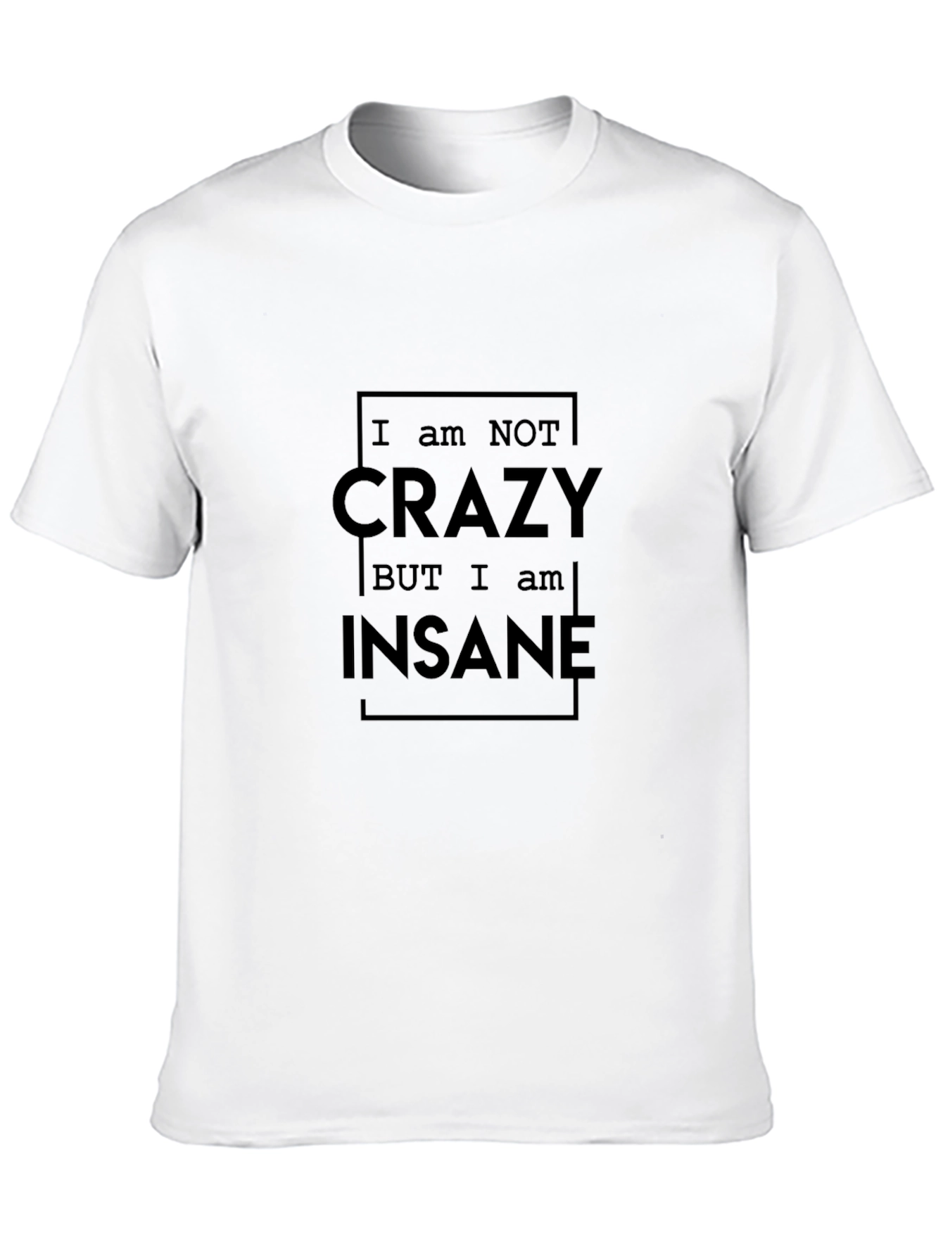 Crazy Insane Graphic Tee - Mens Black T-Shirt