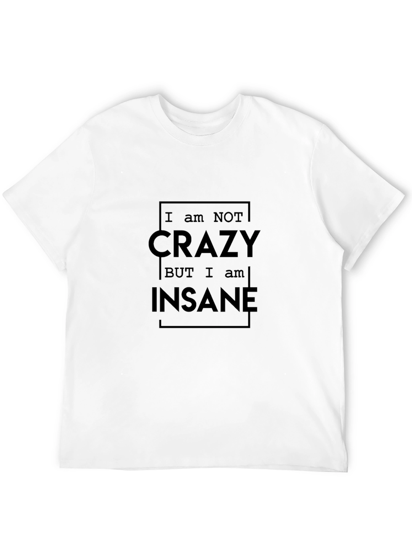 Crazy Insane Graphic Tee - Mens Black T-Shirt