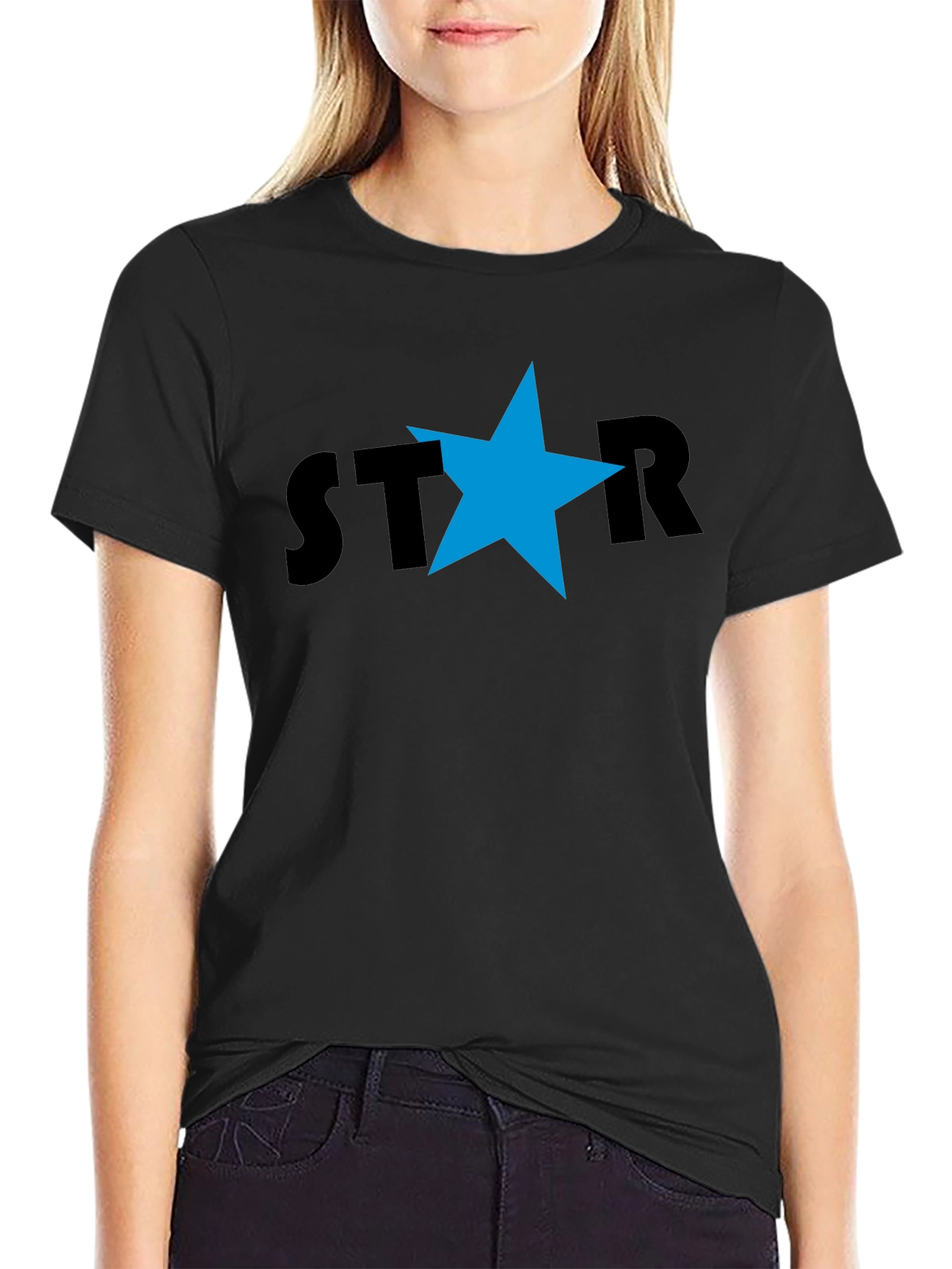 Star Graphic Black T-Shirt - Casual Cool Style