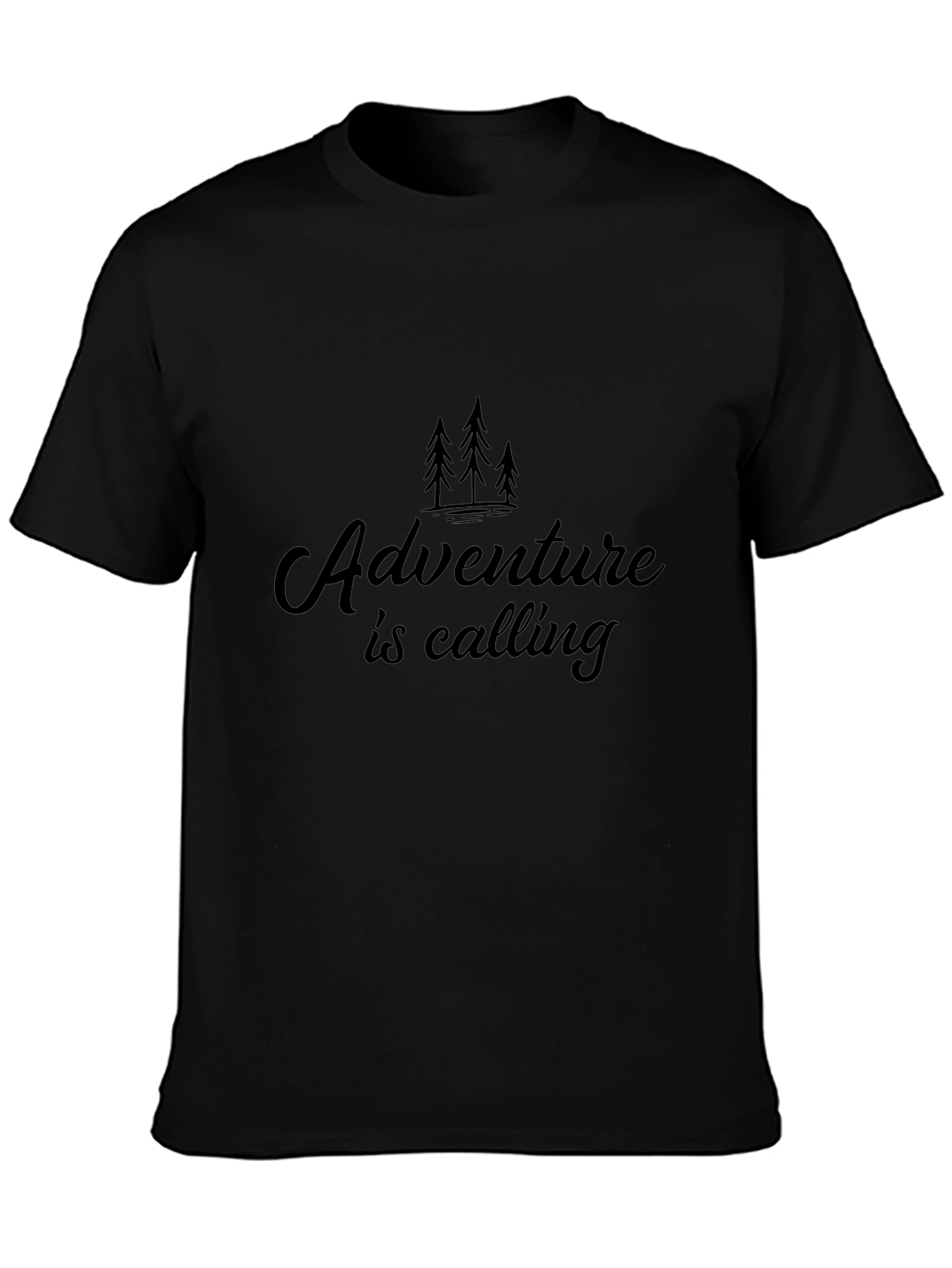 Adventure Calling Graphic Tee - Black