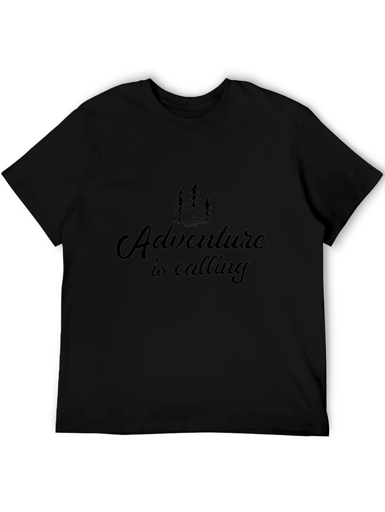 Adventure Calling Graphic Tee - Black
