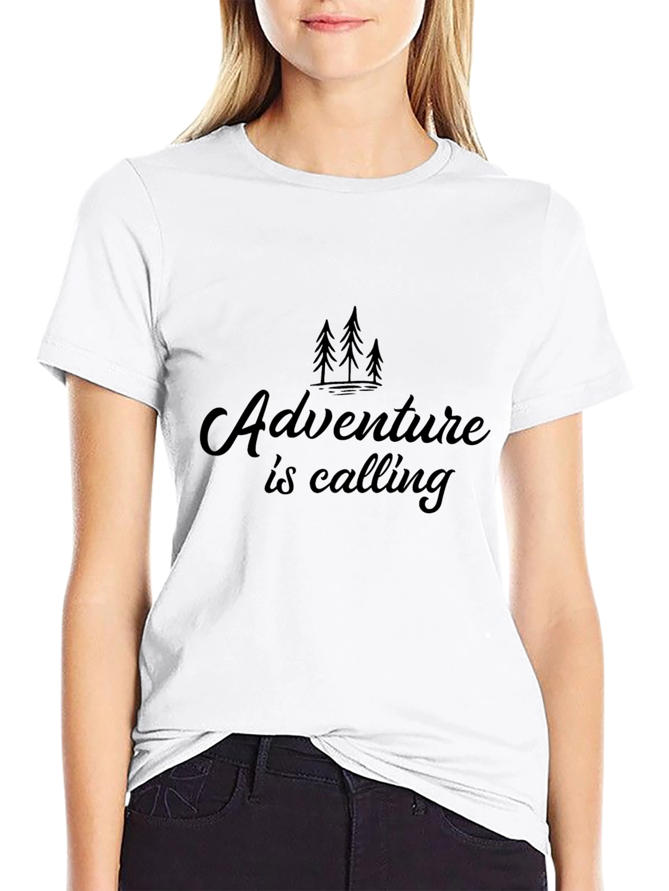Adventure Calling Graphic Tee - Black