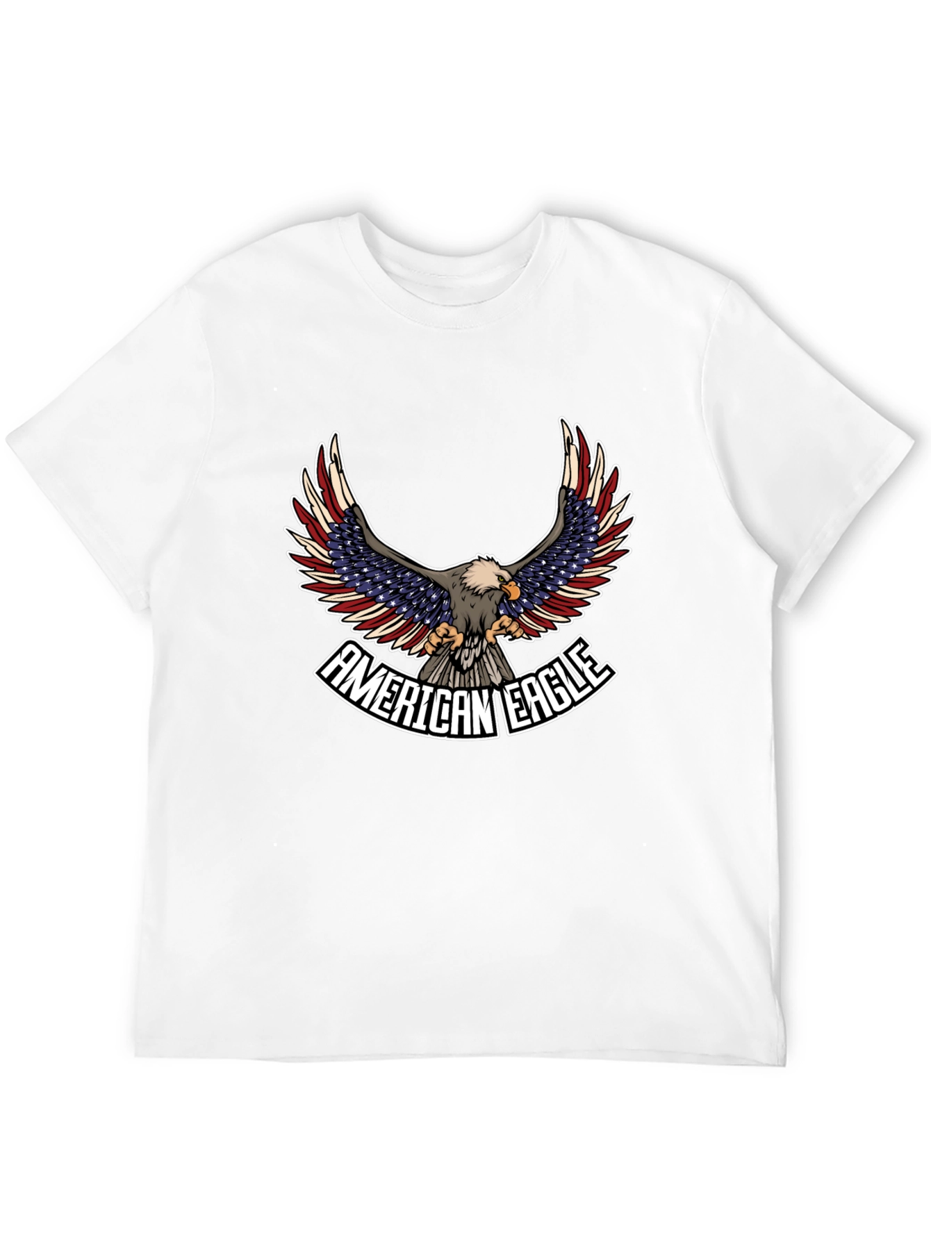 American Eagle Graphic Print Black T-Shirt