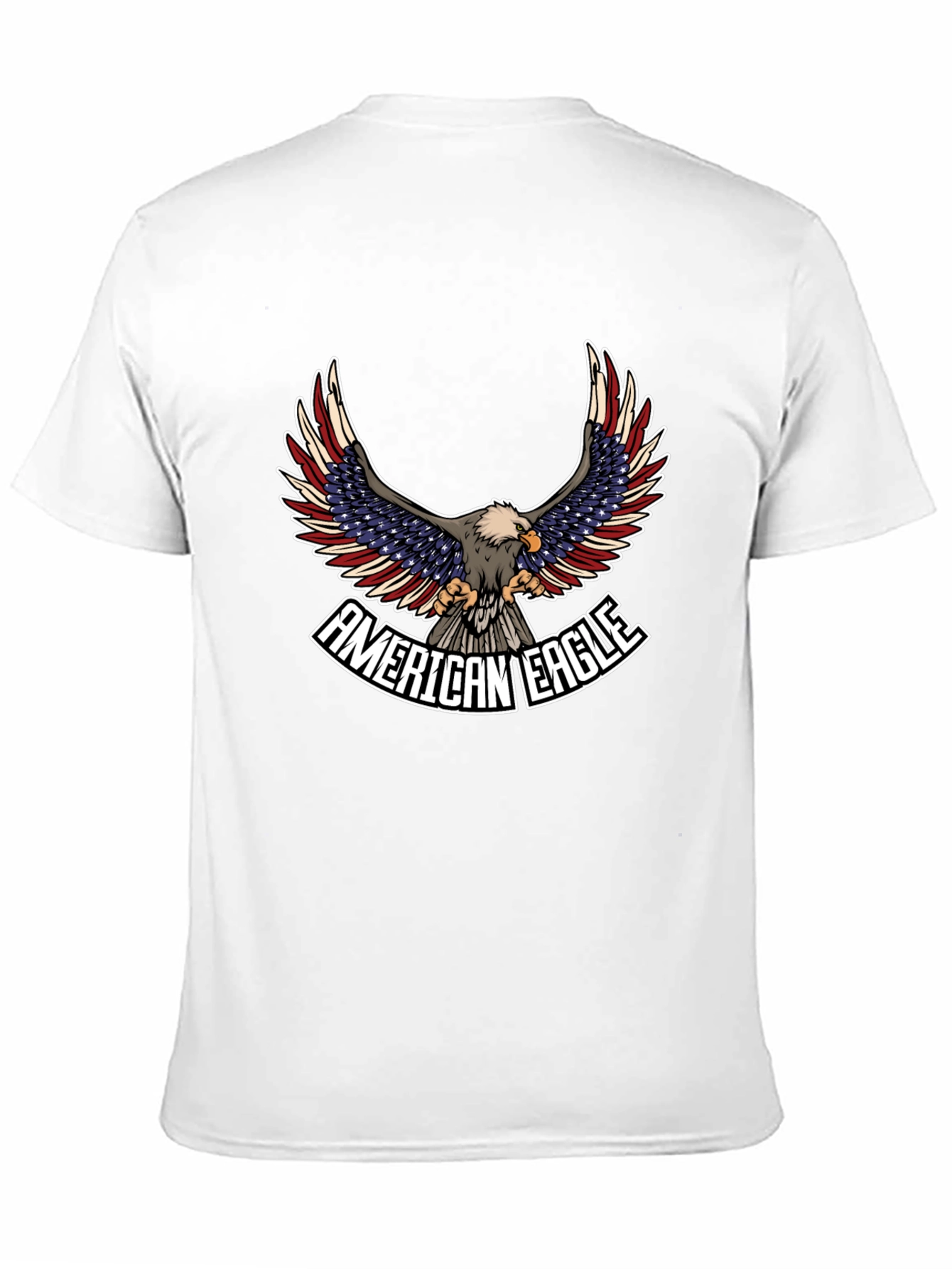 American Eagle Graphic Print Black T-Shirt
