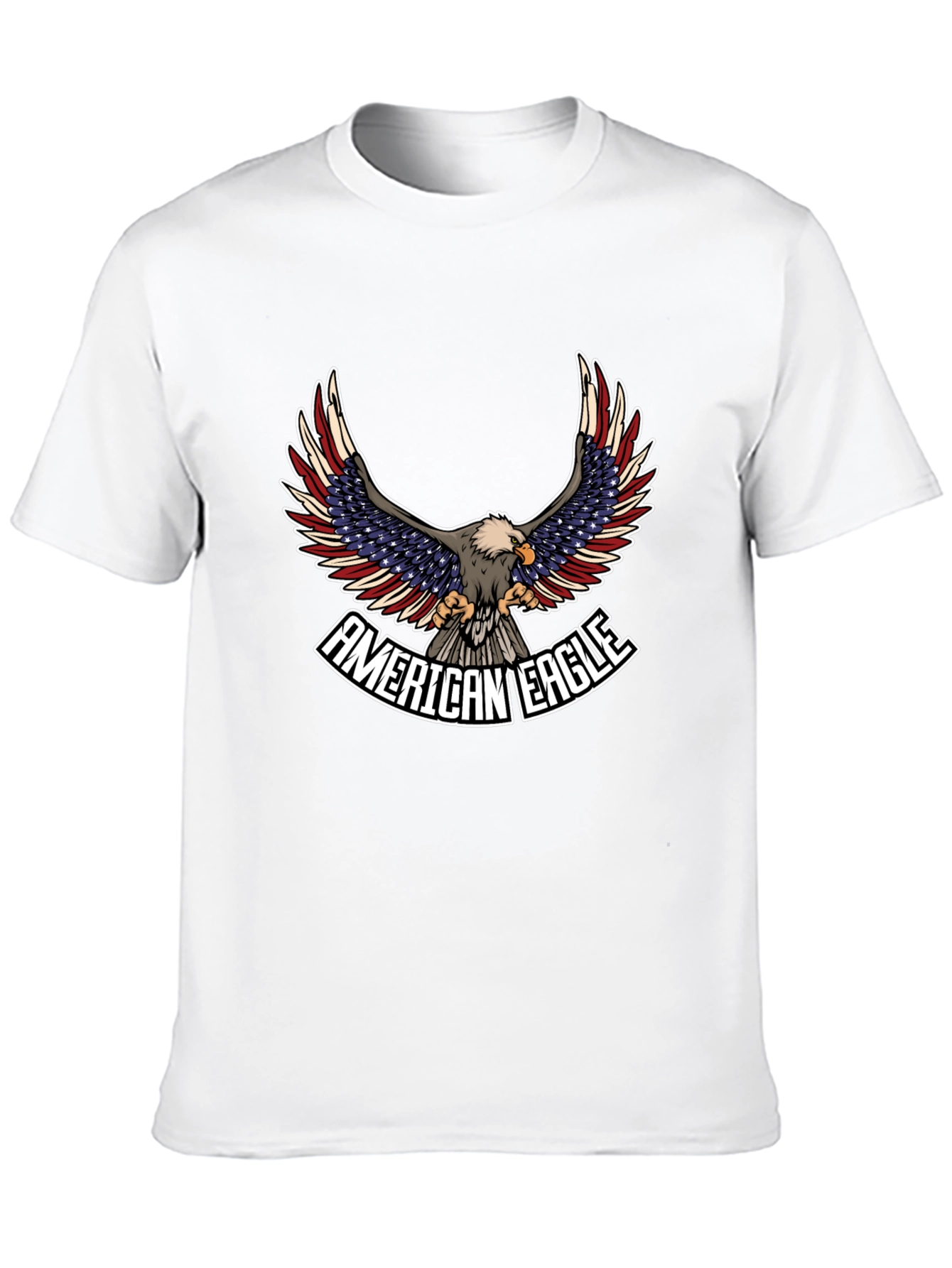 American Eagle Graphic Print Black T-Shirt