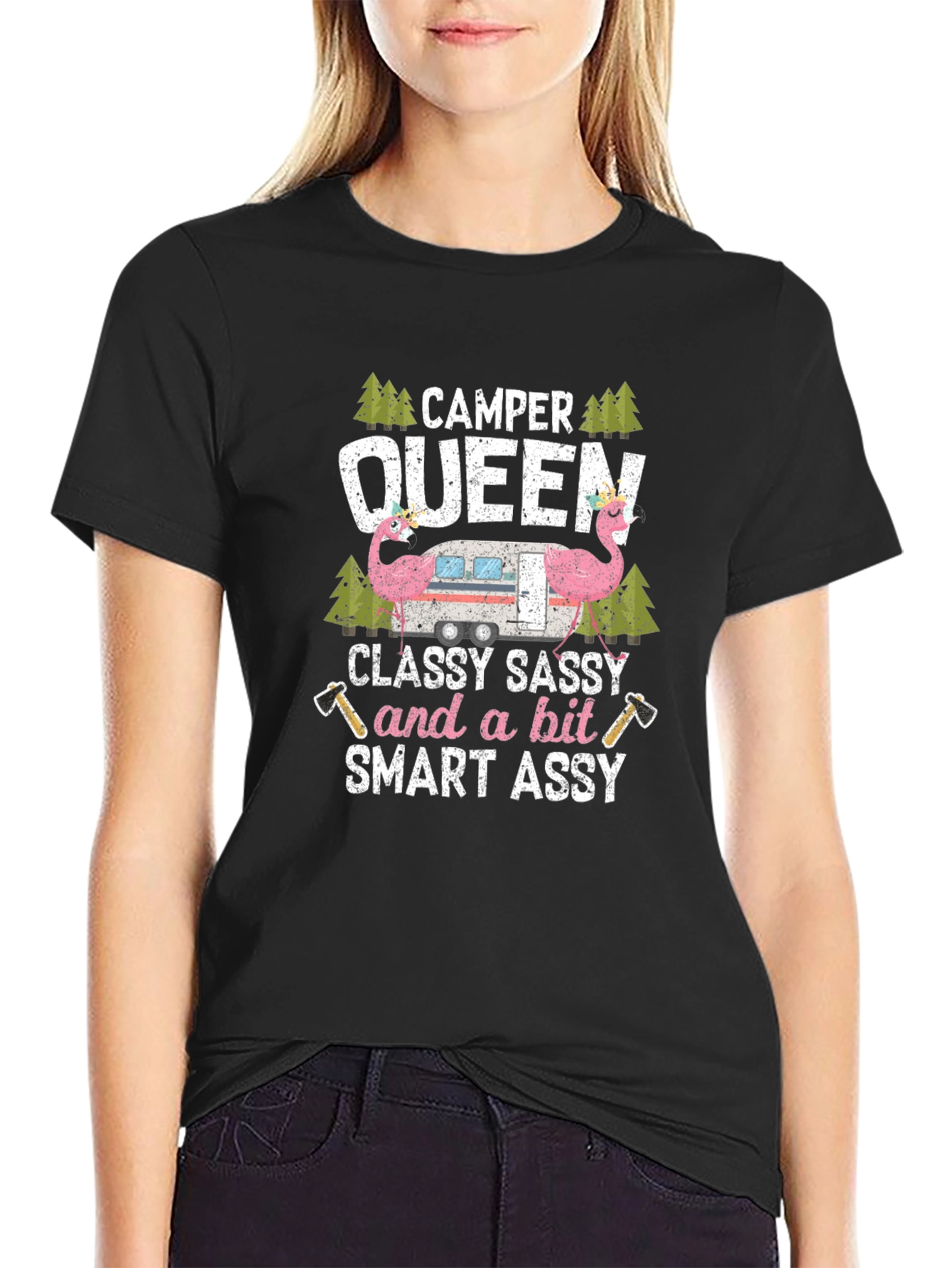 Camper Queen Funny Camping T-Shirt