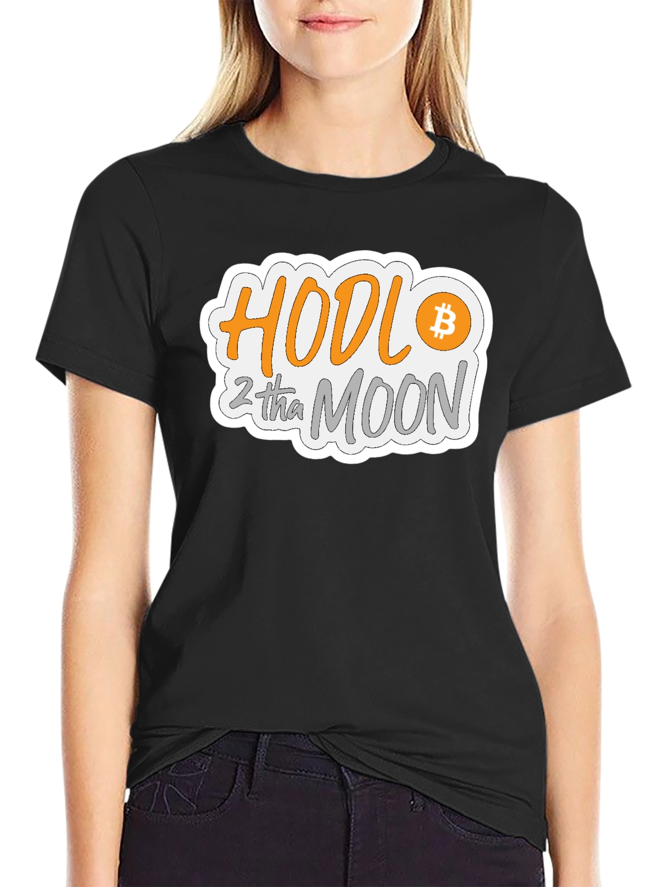 HODL 2 tha MOON Bitcoin Crypto T-Shirt