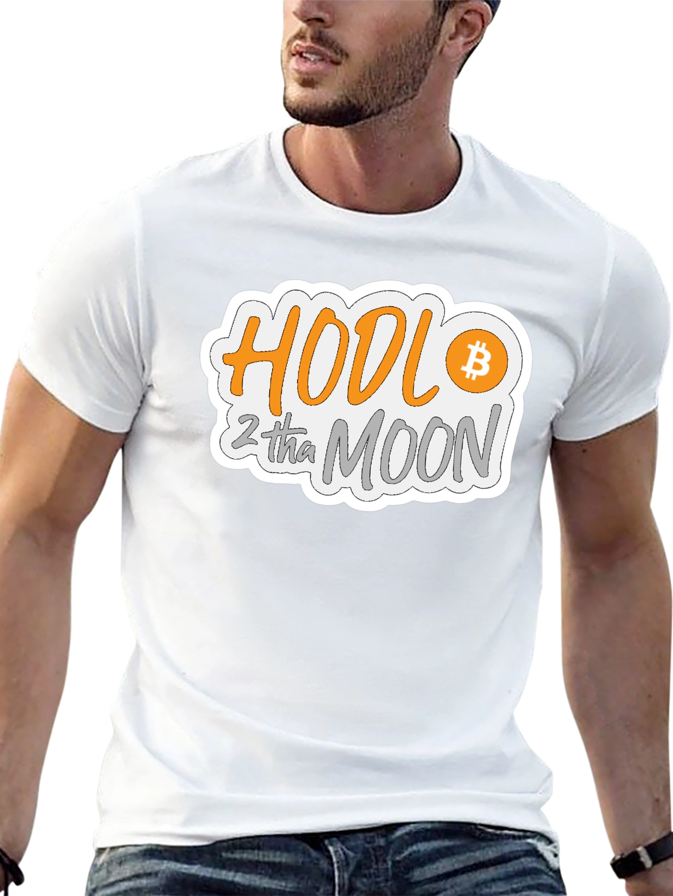 HODL 2 tha MOON Bitcoin Crypto T-Shirt