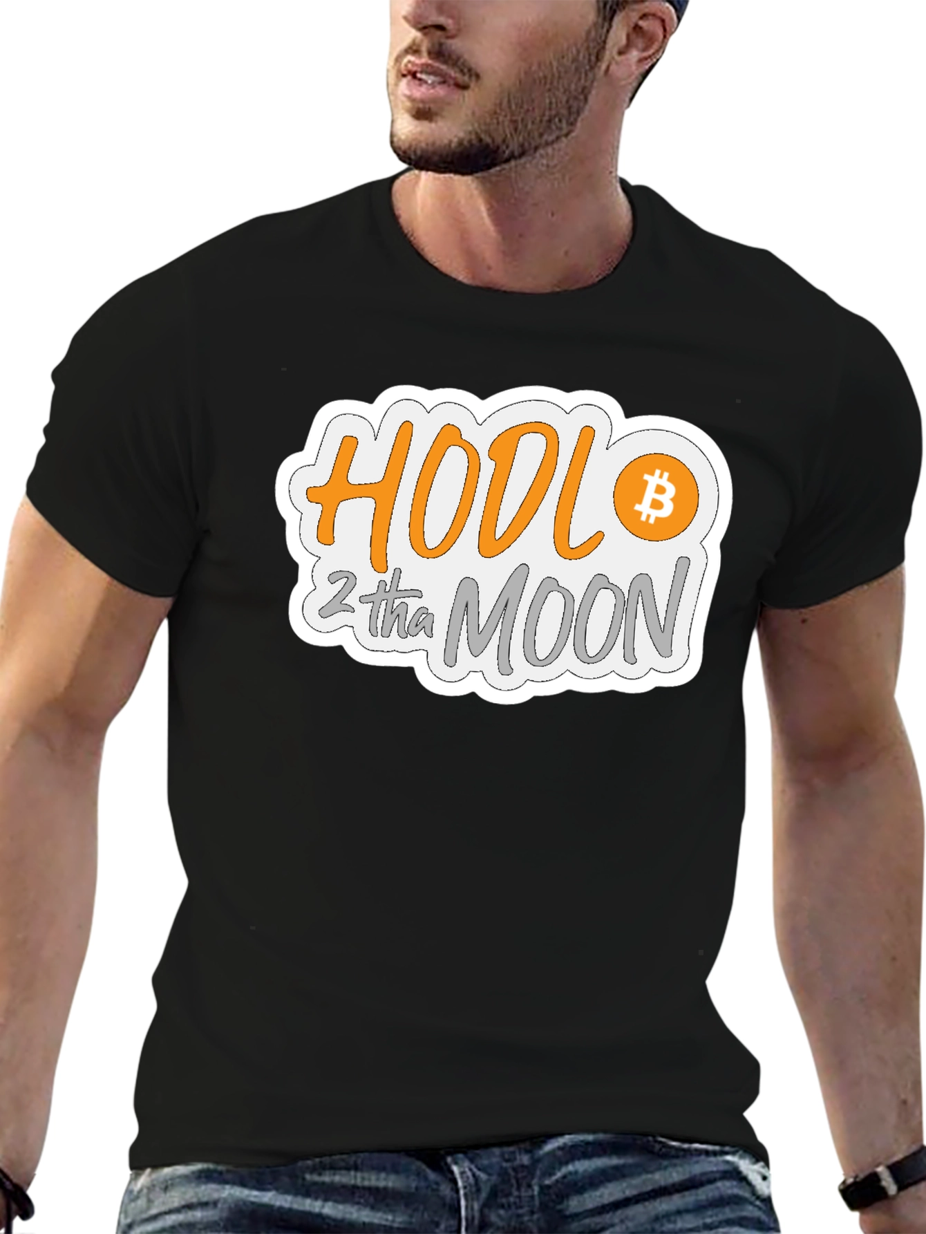 HODL 2 tha MOON Bitcoin Crypto T-Shirt