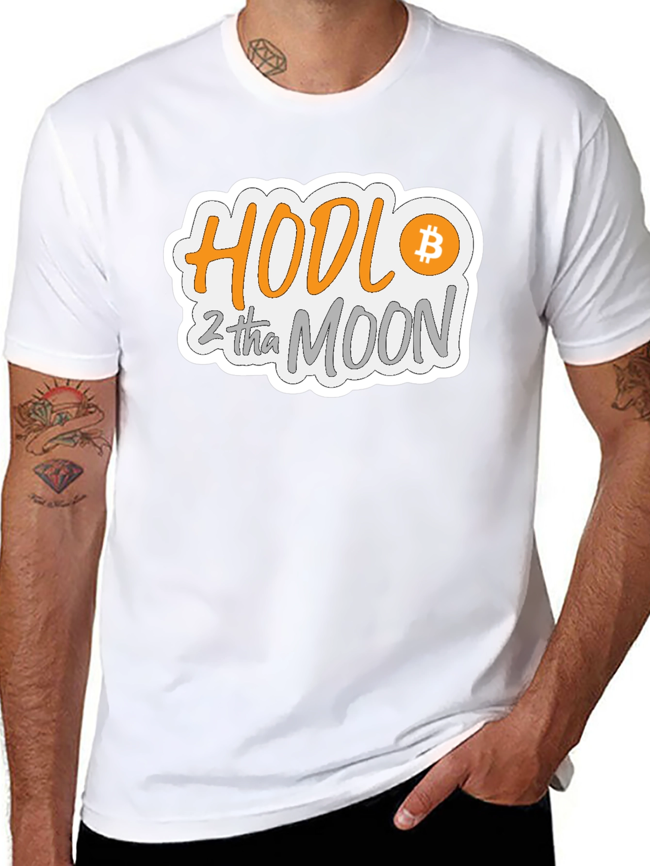 HODL 2 tha MOON Bitcoin Crypto T-Shirt