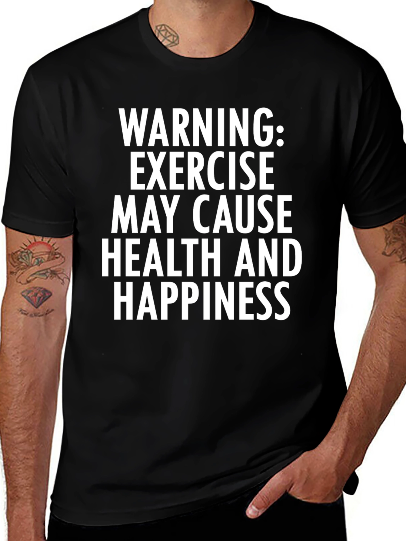 Funny Exercise Warning Graphic Tee