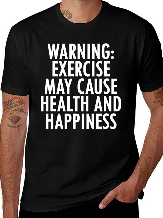 Funny Exercise Warning Graphic Tee