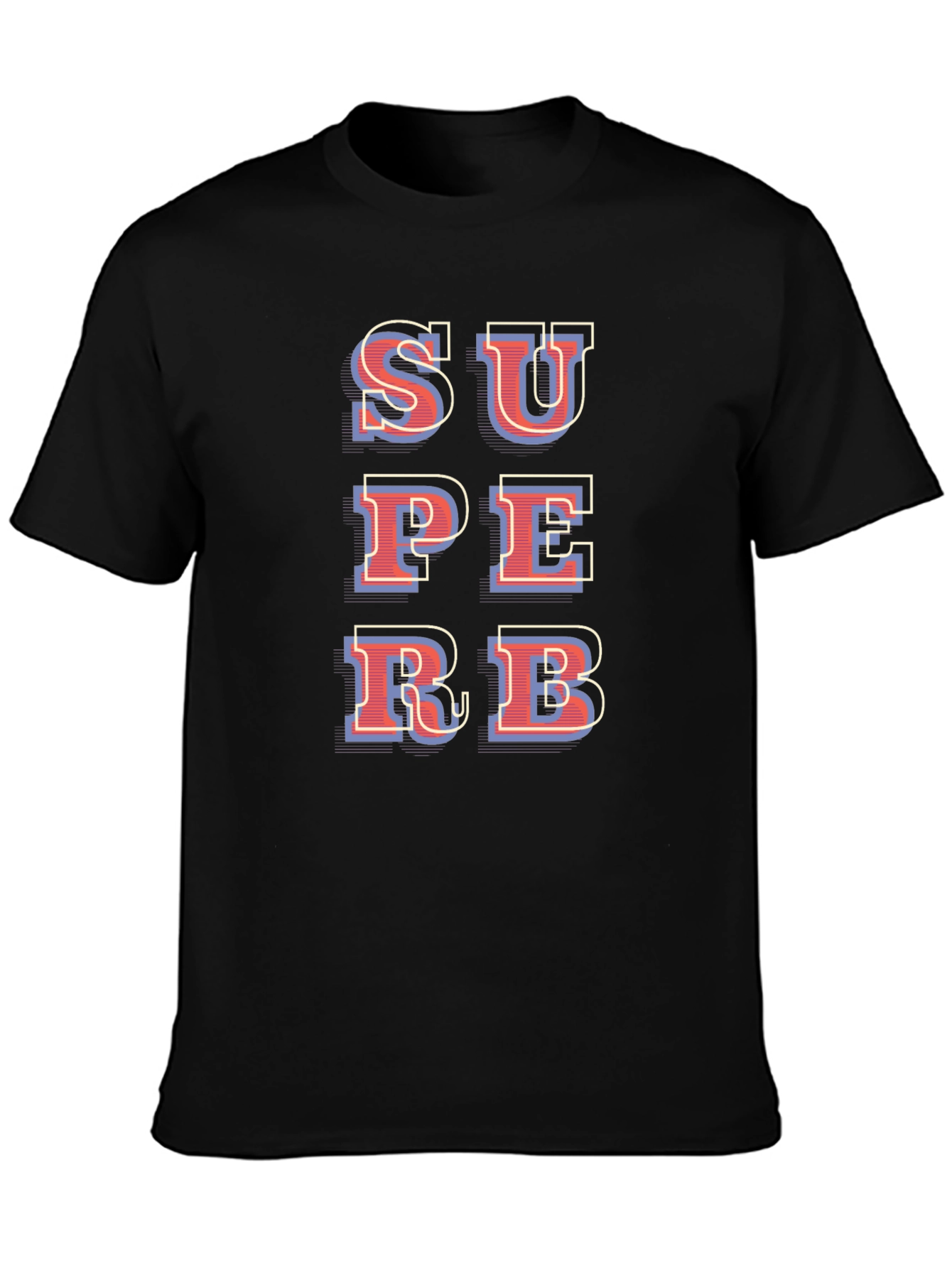 Superbe Graphic T-Shirt - Black Cotton Blend