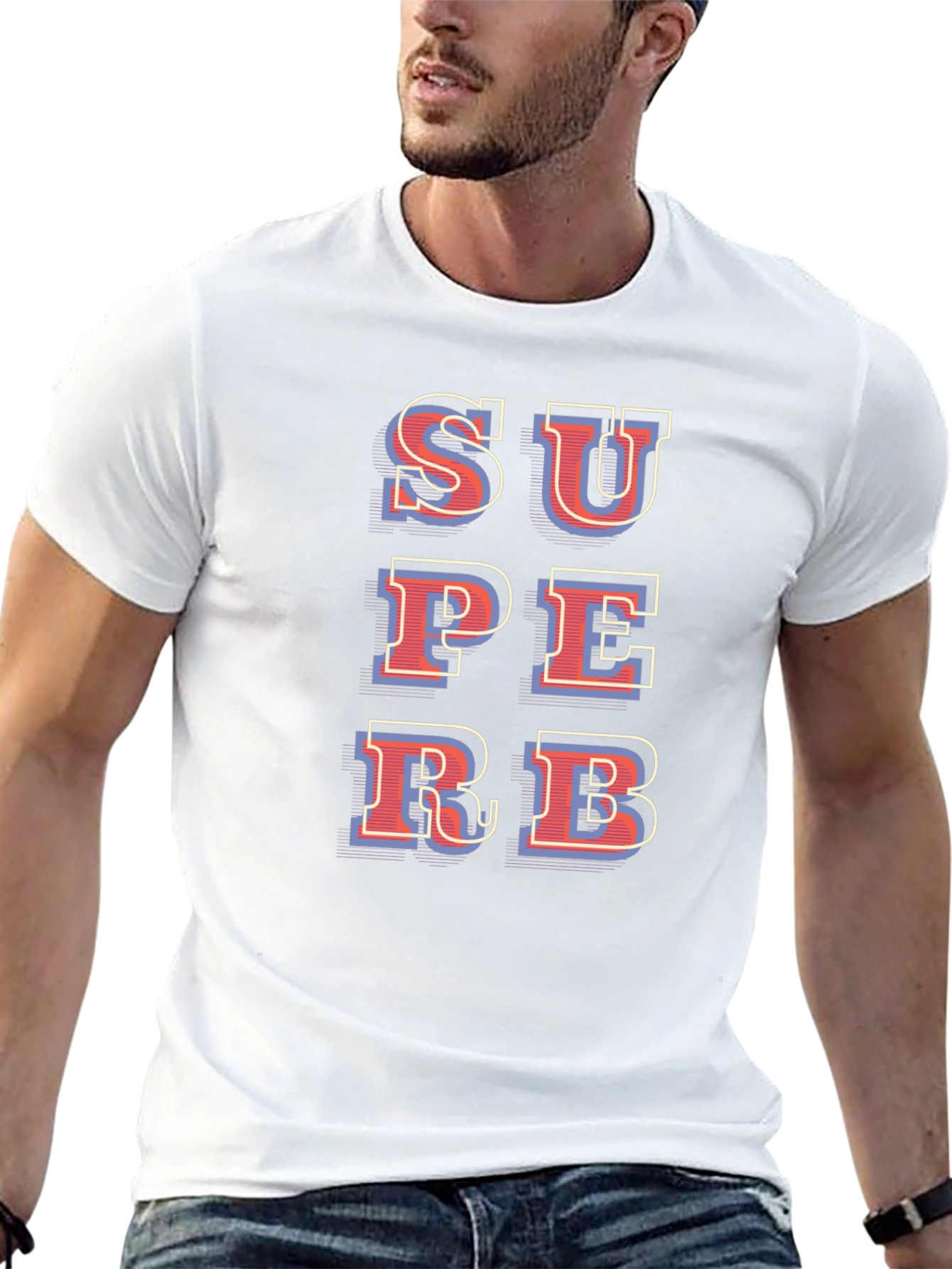 Superbe Graphic T-Shirt - Black Cotton Blend