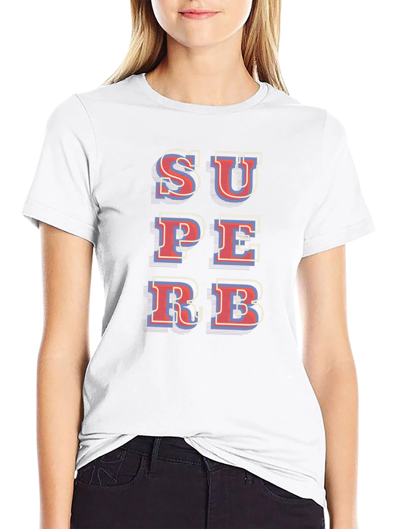 Superbe Graphic T-Shirt - Black Cotton Blend