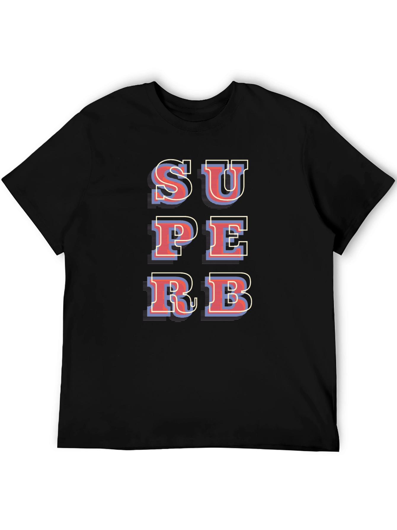 Superbe Graphic T-Shirt - Black Cotton Blend