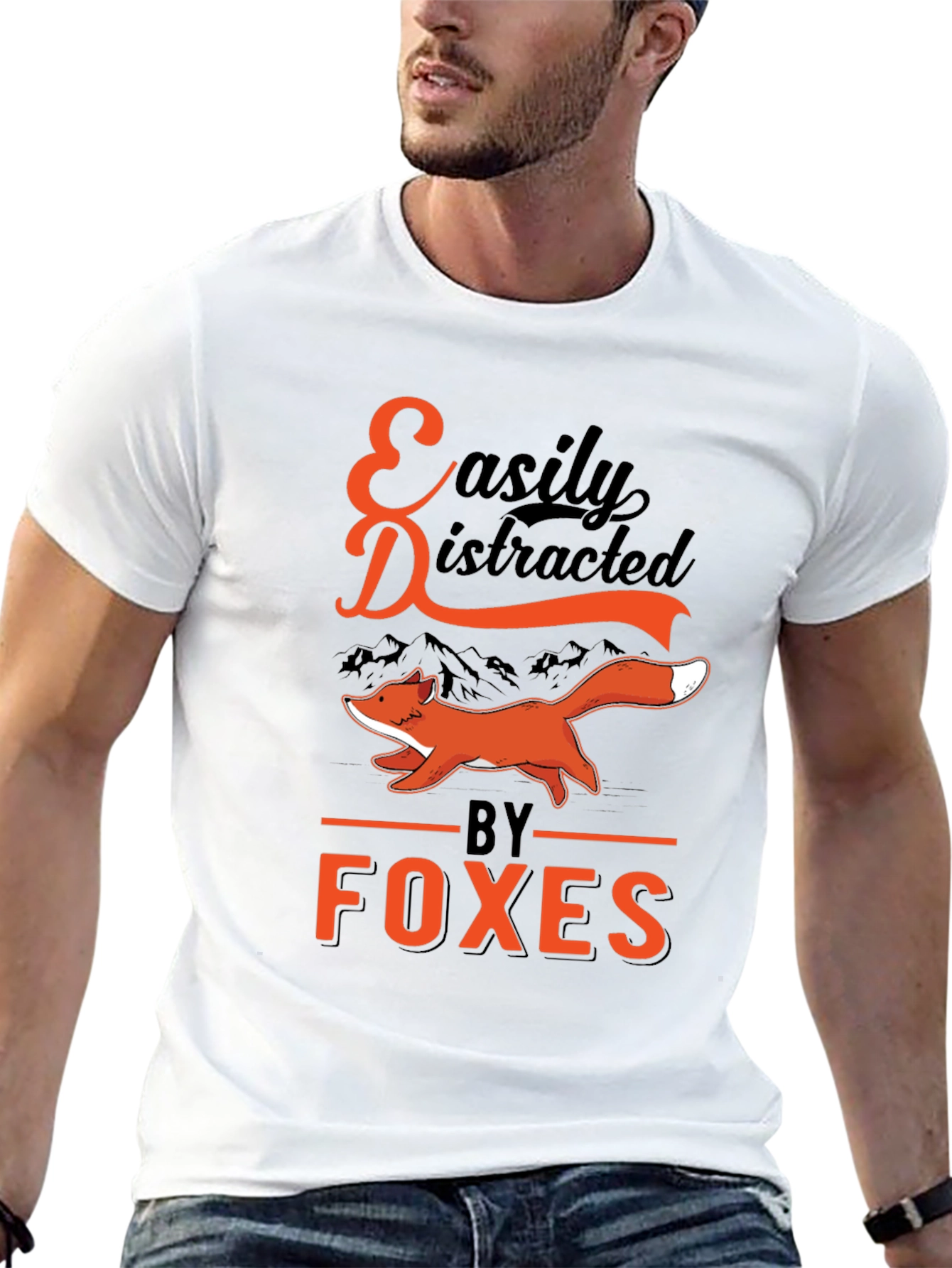 Easily Distracted by Foxes T-Shirt