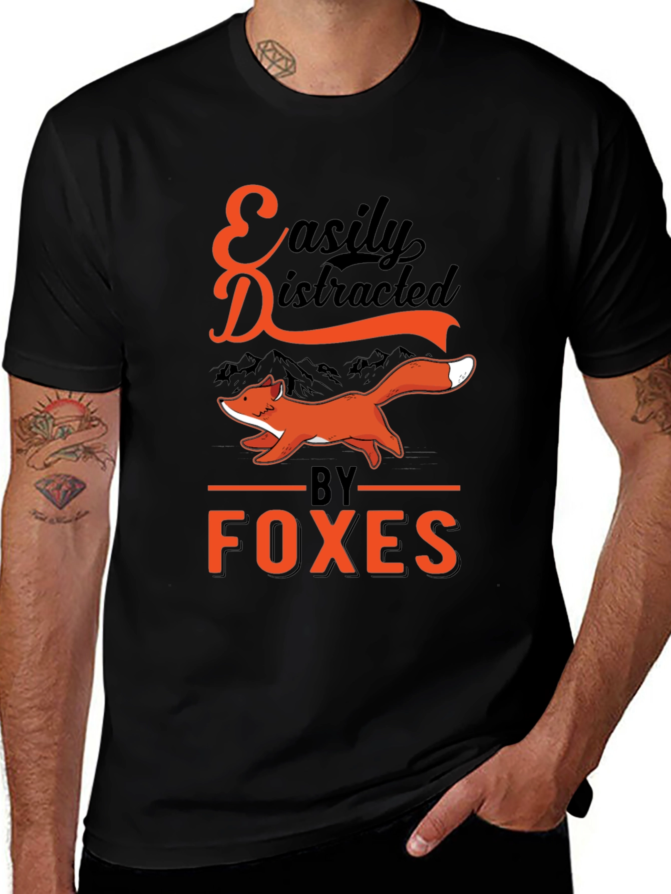Easily Distracted by Foxes T-Shirt
