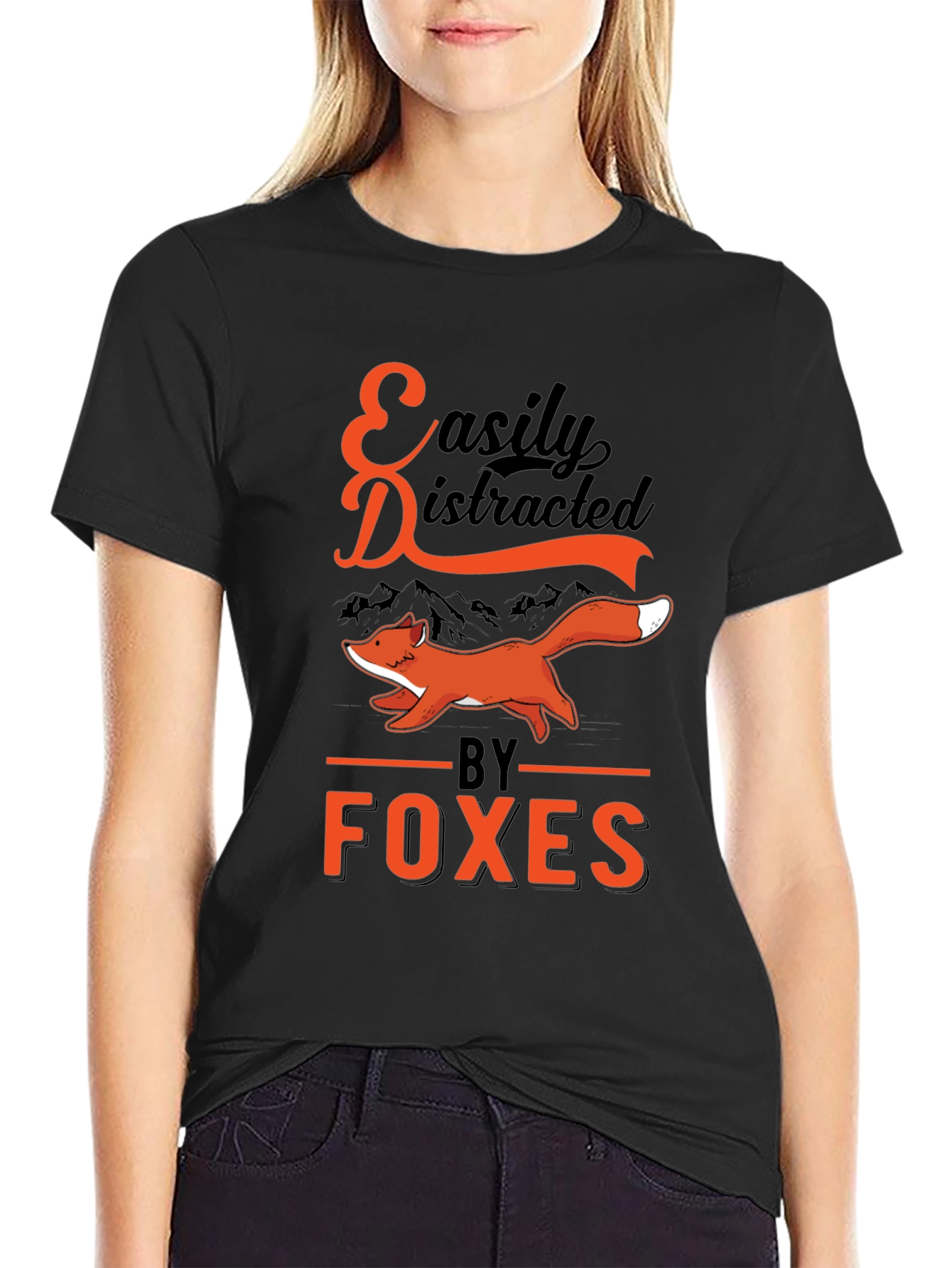 Easily Distracted by Foxes T-Shirt