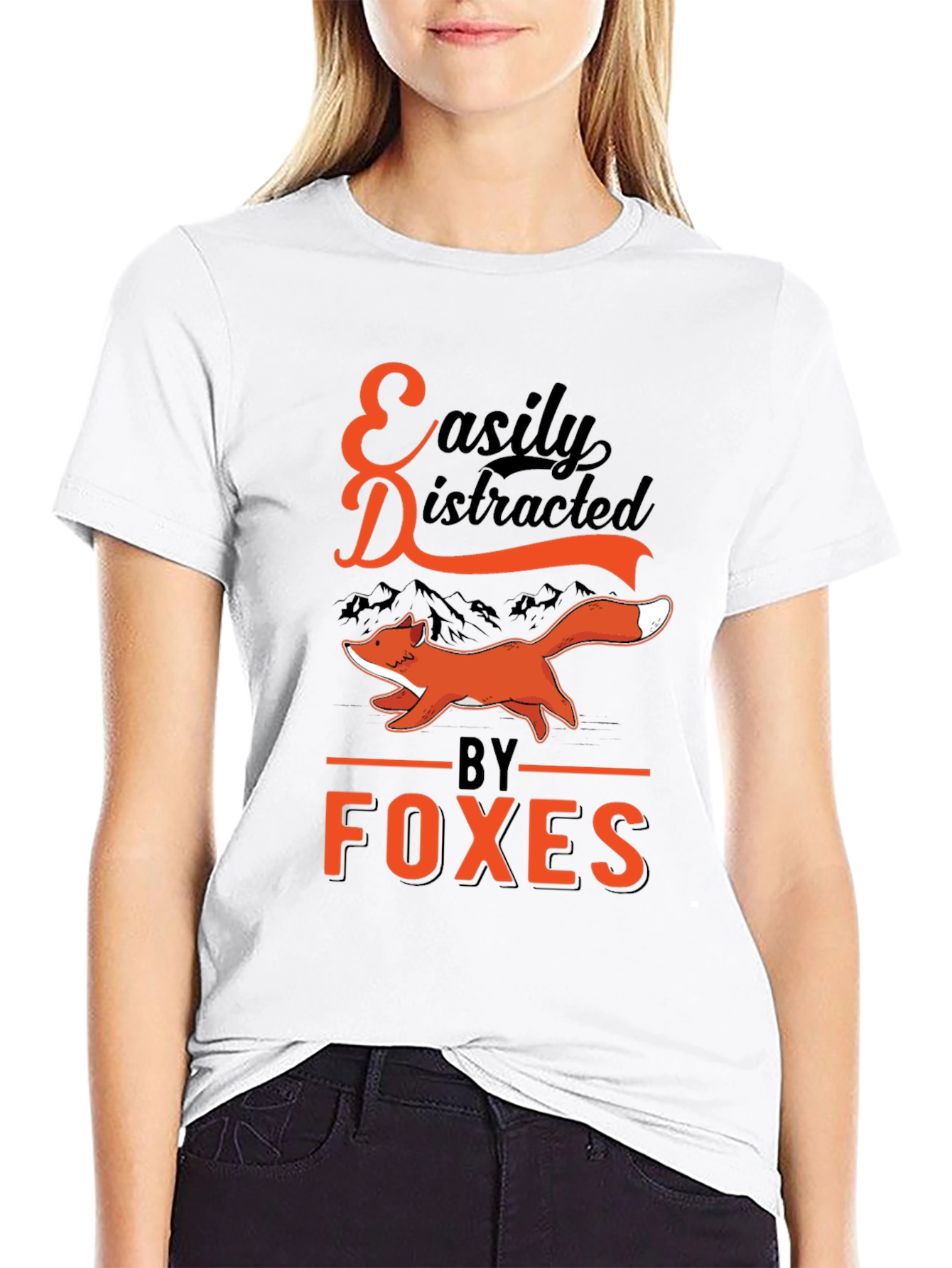 Easily Distracted by Foxes T-Shirt