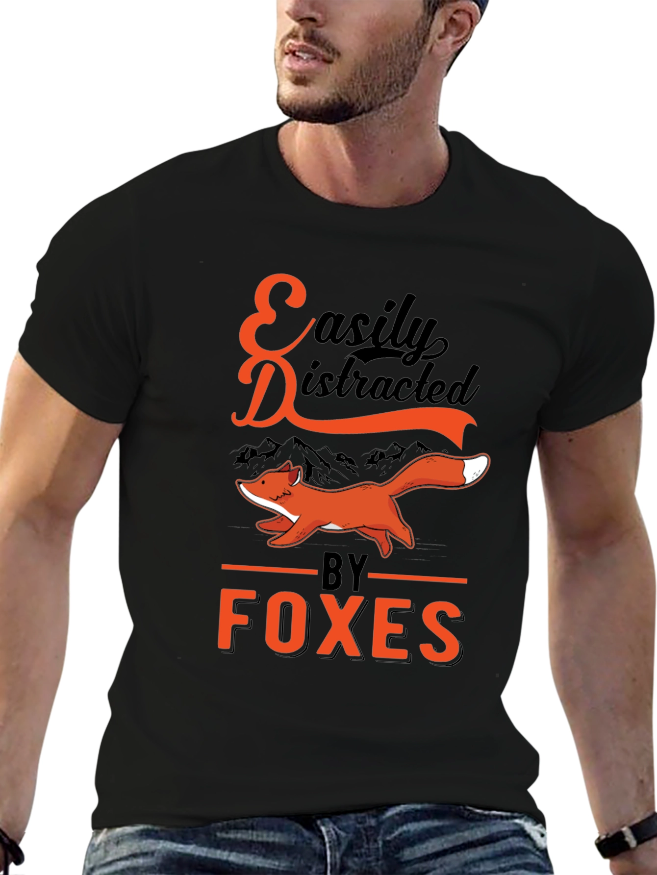 Easily Distracted by Foxes T-Shirt