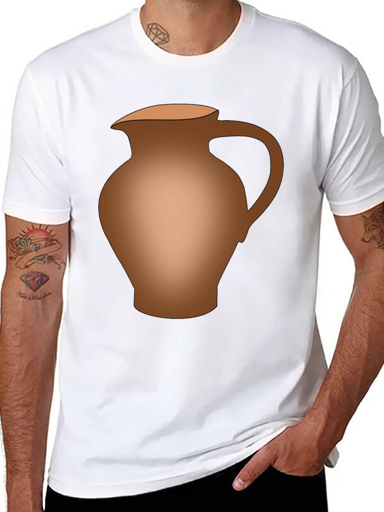 Novelty Pitcher Graphic T-Shirt