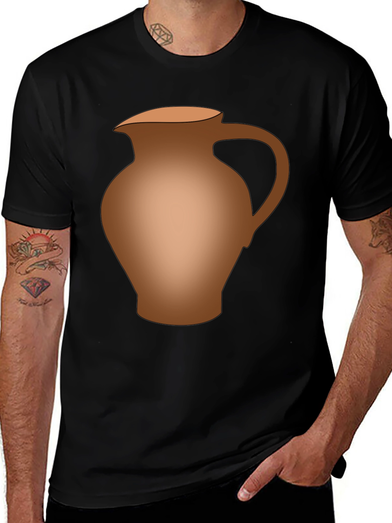Novelty Pitcher Graphic T-Shirt