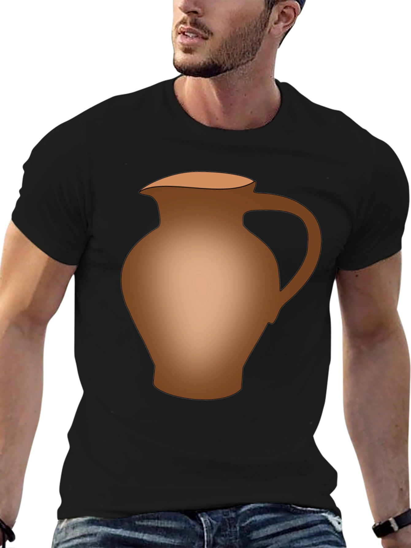 Novelty Pitcher Graphic T-Shirt