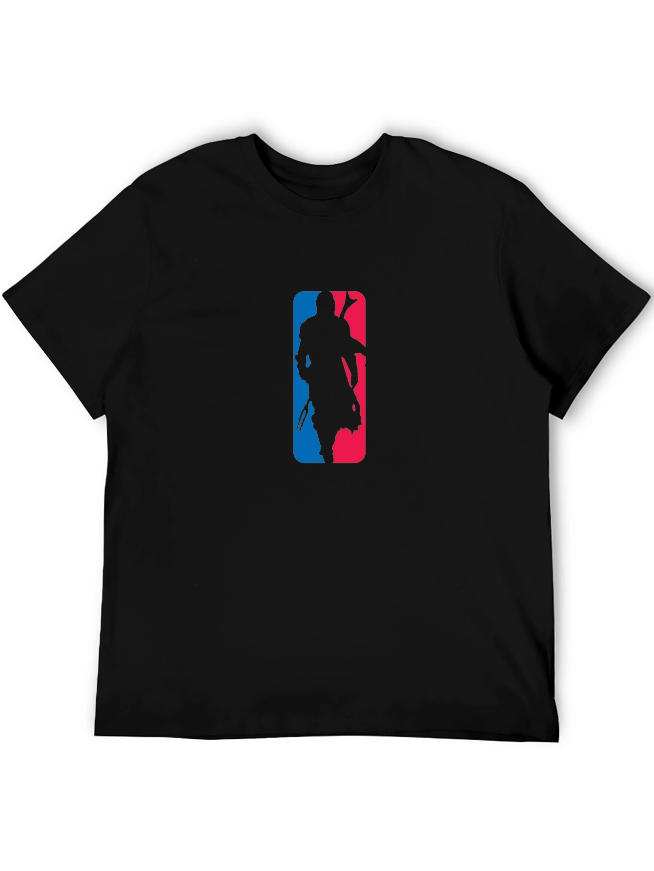 Mandalorian NBA Logo Black T-Shirt