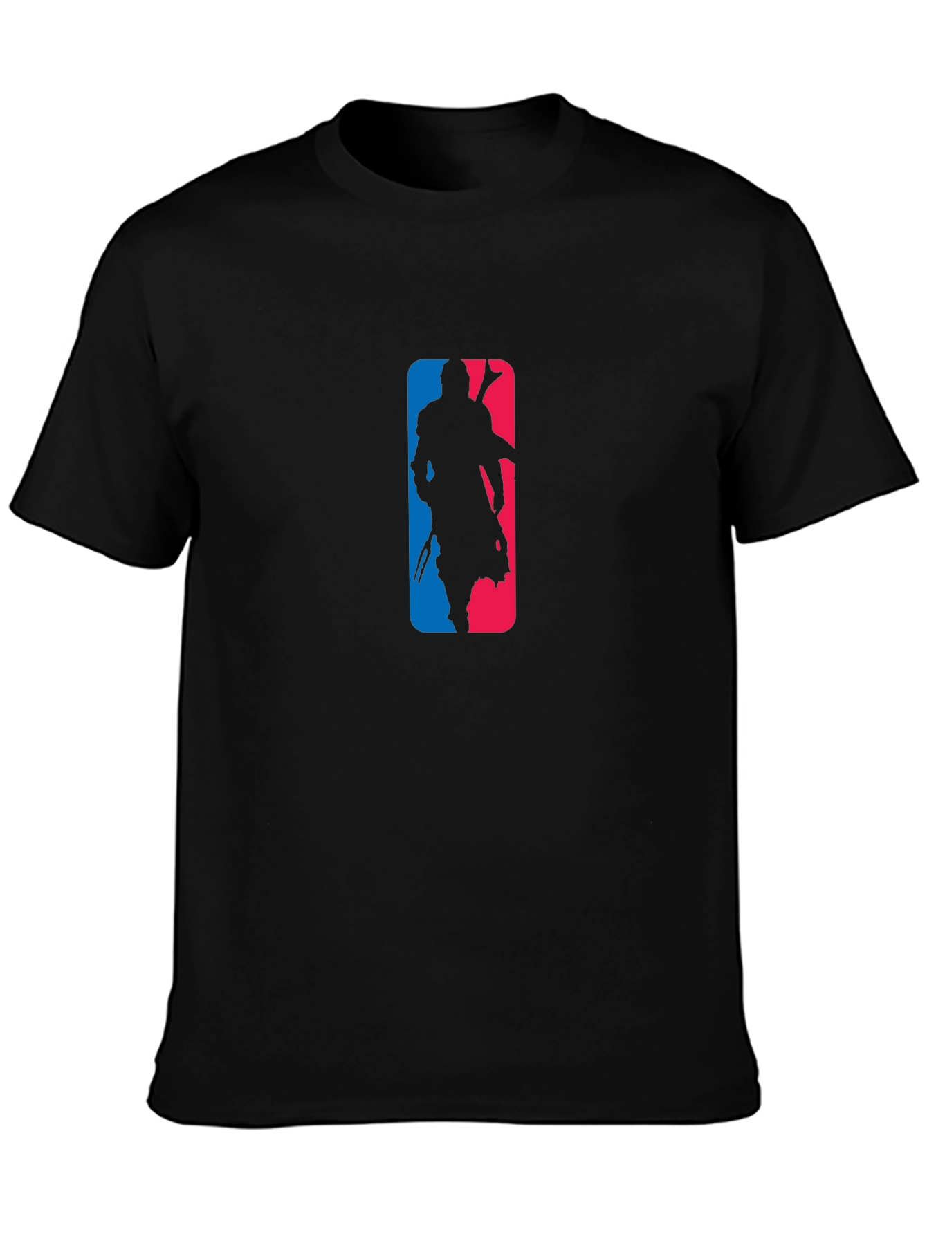 Mandalorian NBA Logo Black T-Shirt