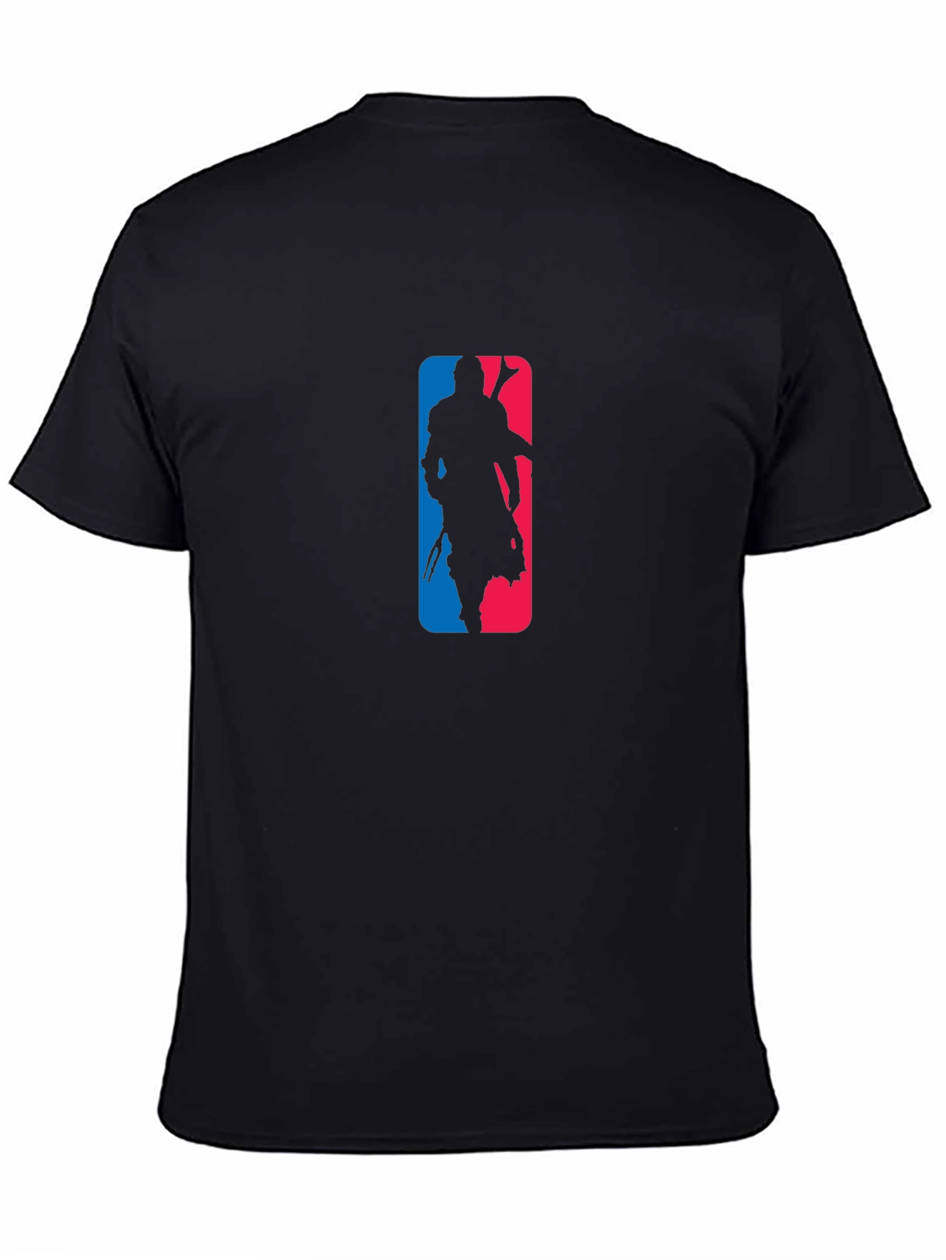Mandalorian NBA Logo Black T-Shirt